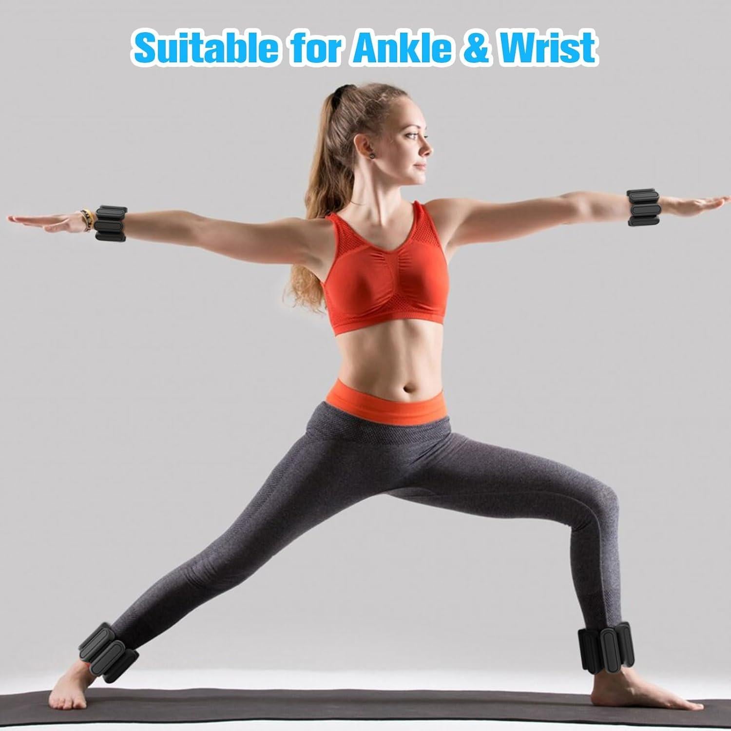 Pesas Ajustables para Muñeca y Tobillo AYSOW 0.45 kg - Juego de 2
