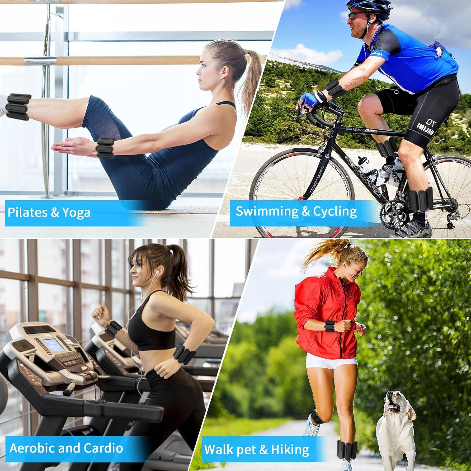 Pesas Ajustables para Muñeca y Tobillo AYSOW 0.45 kg - Juego de 2