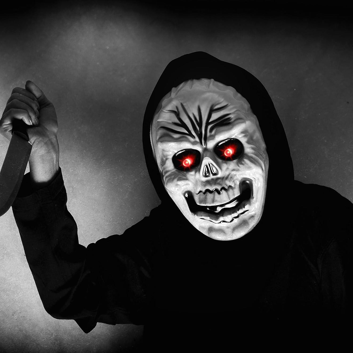 Luces LED Halloween 12 Pcs Ojos Rojos Xuhal 61 cm Batería No Incluida