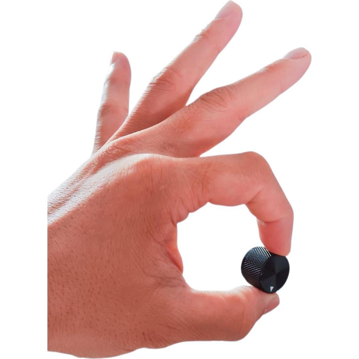 Paquete de 2 Perillas de Control Rotativo Szliyands Aluminio Negro