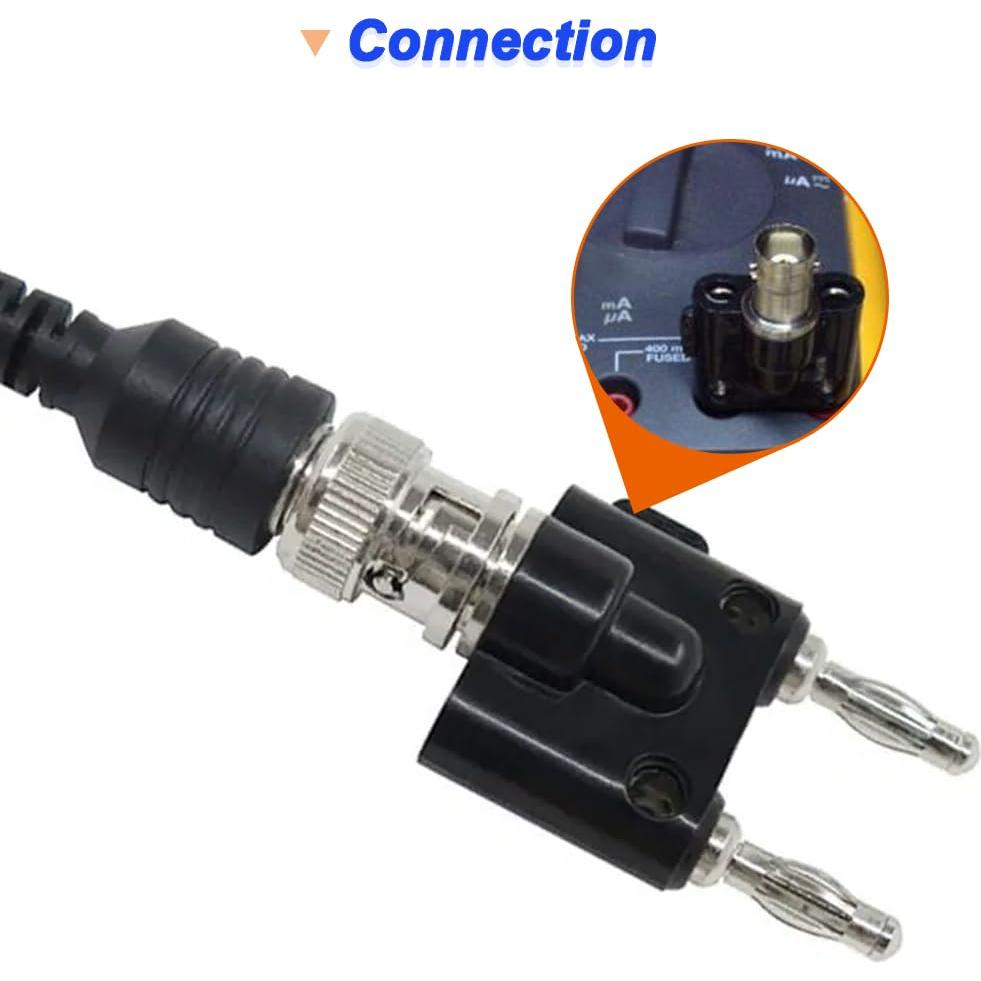 Adaptador Coaxial BNC Macho y Hembra a Doble Banana - DKARDU