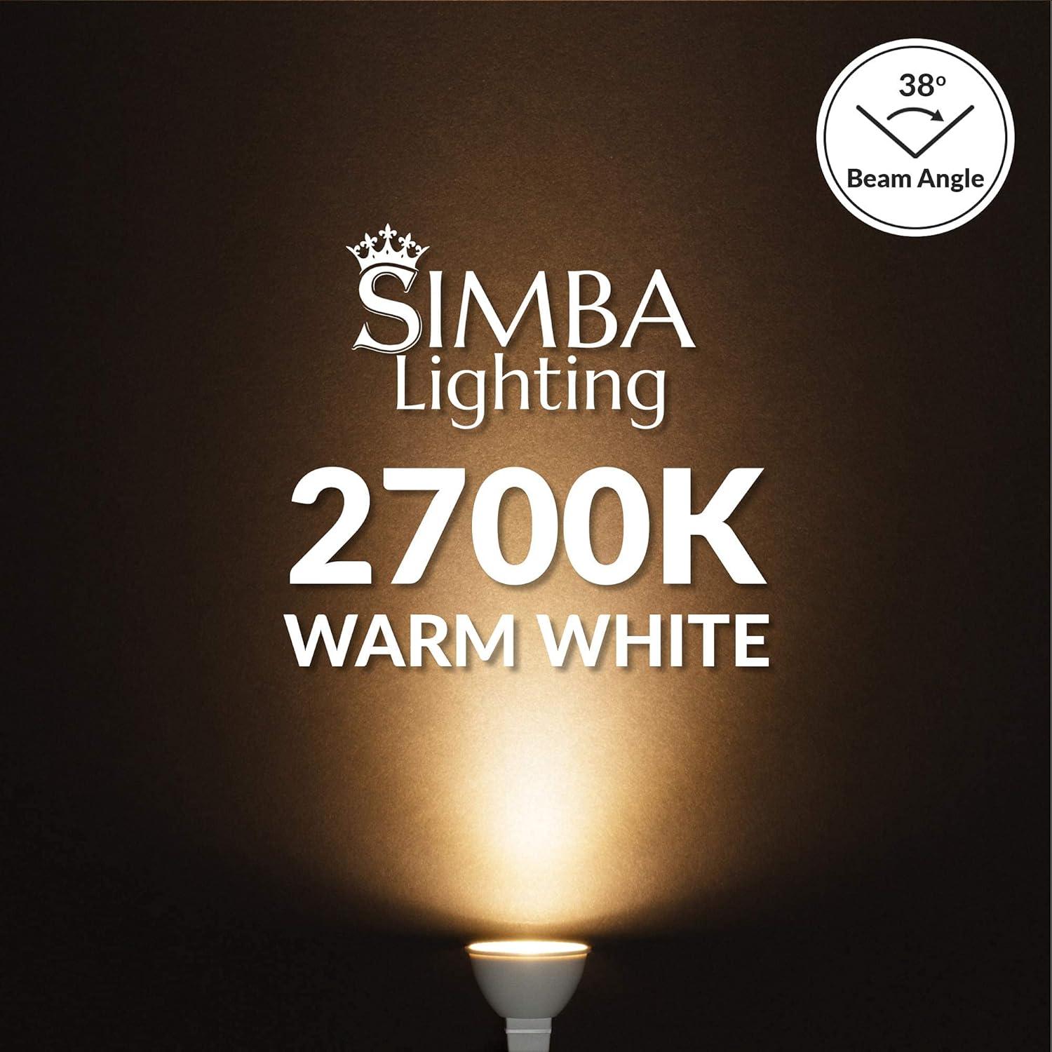 Bombilla LED MR16 5W Simba Lighting 2700K Paquete de 6