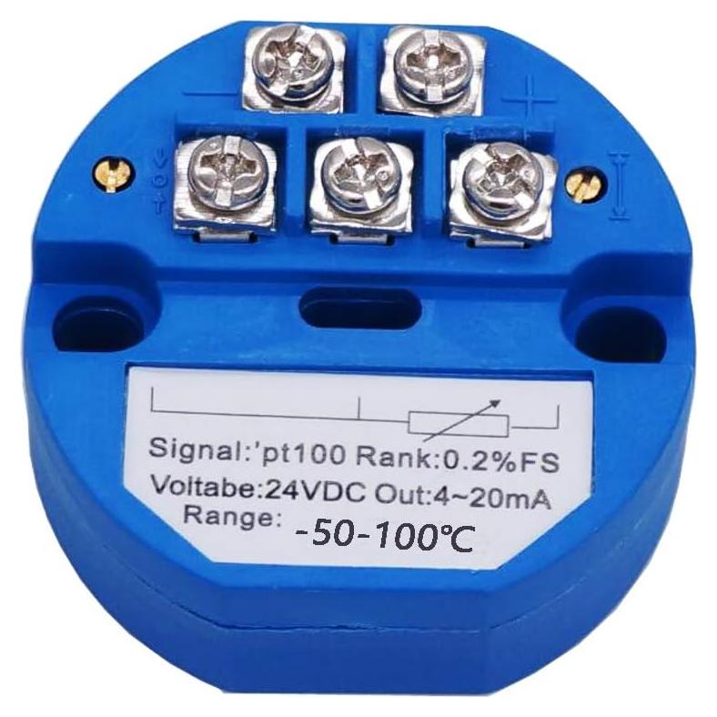 Transmisor de Temperatura PT100 TWTADE -50 a 100°C 4-20mA