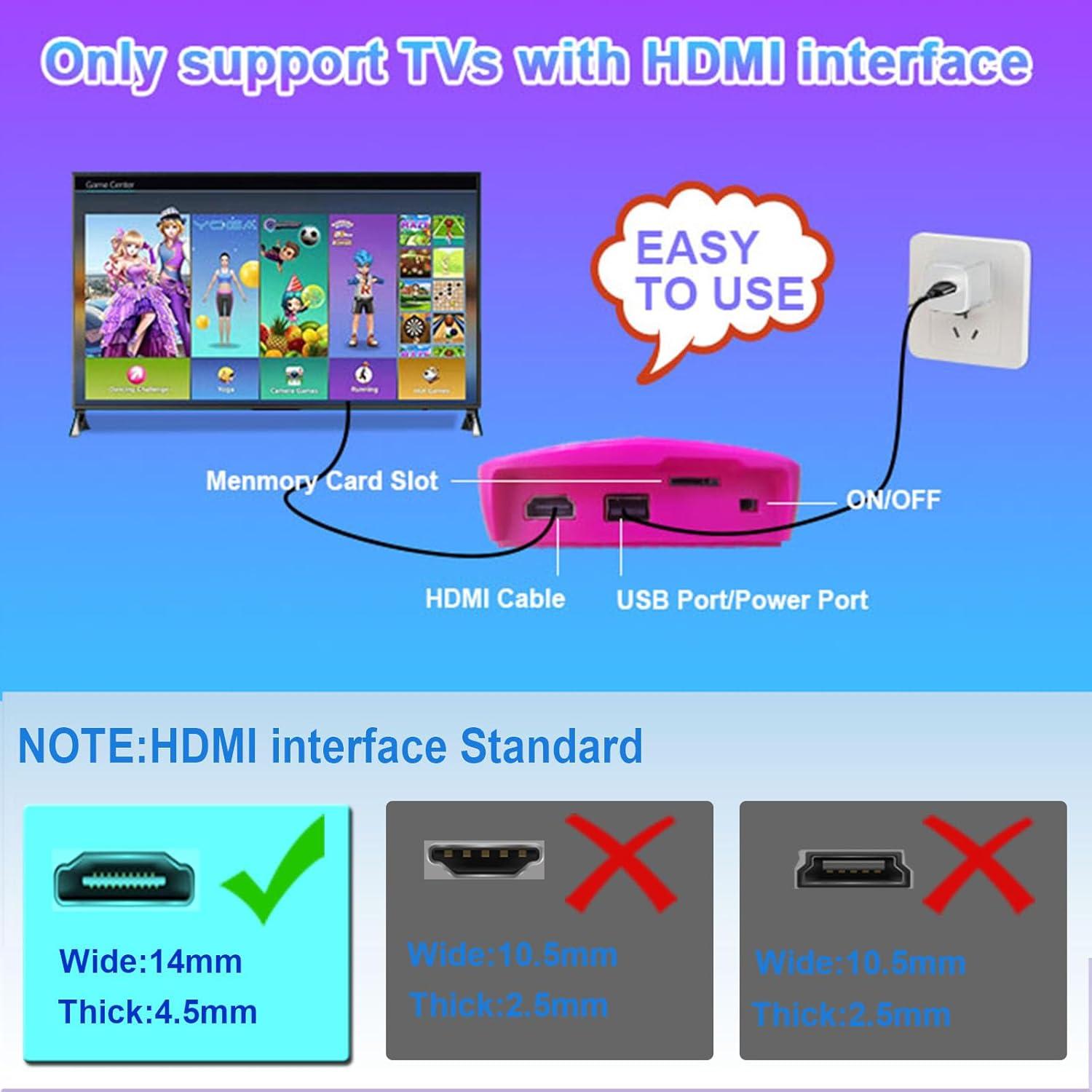 Consola de Juegos Inalámbrica YRPRSODF con 100 Juegos HD