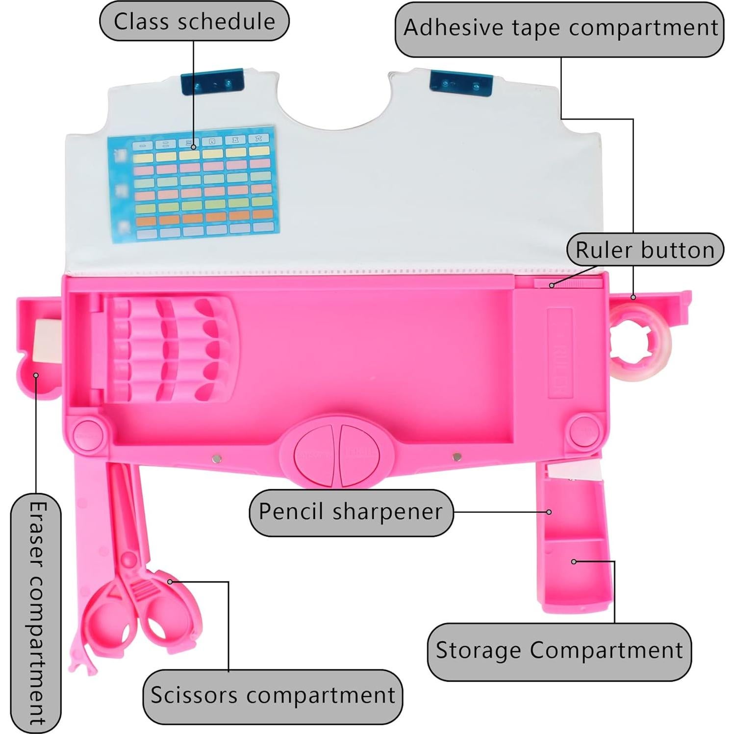 Estuche Multifuncional Minache con 2 Compartimentos 24.5x9cm