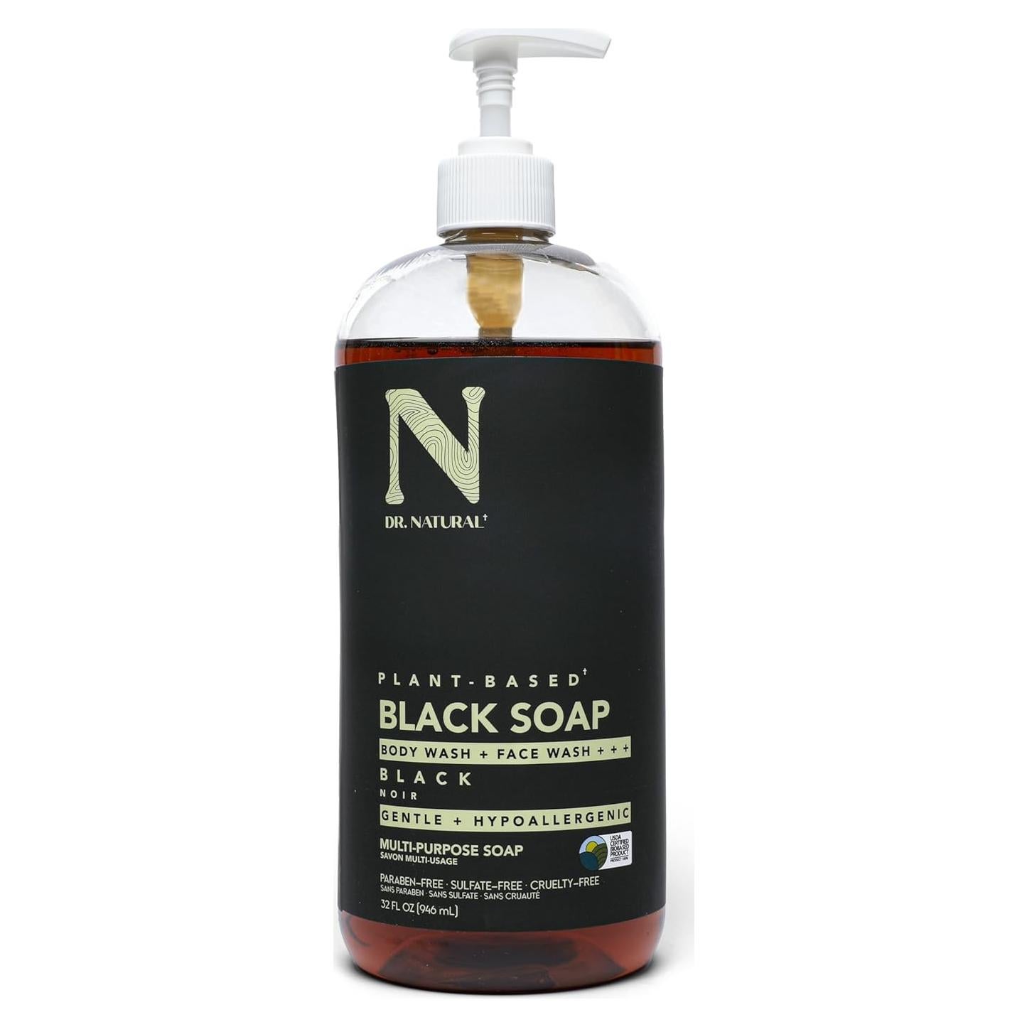 Jabón Líquido Negro Multiusos Dr. Natural 907 g - Hidratante