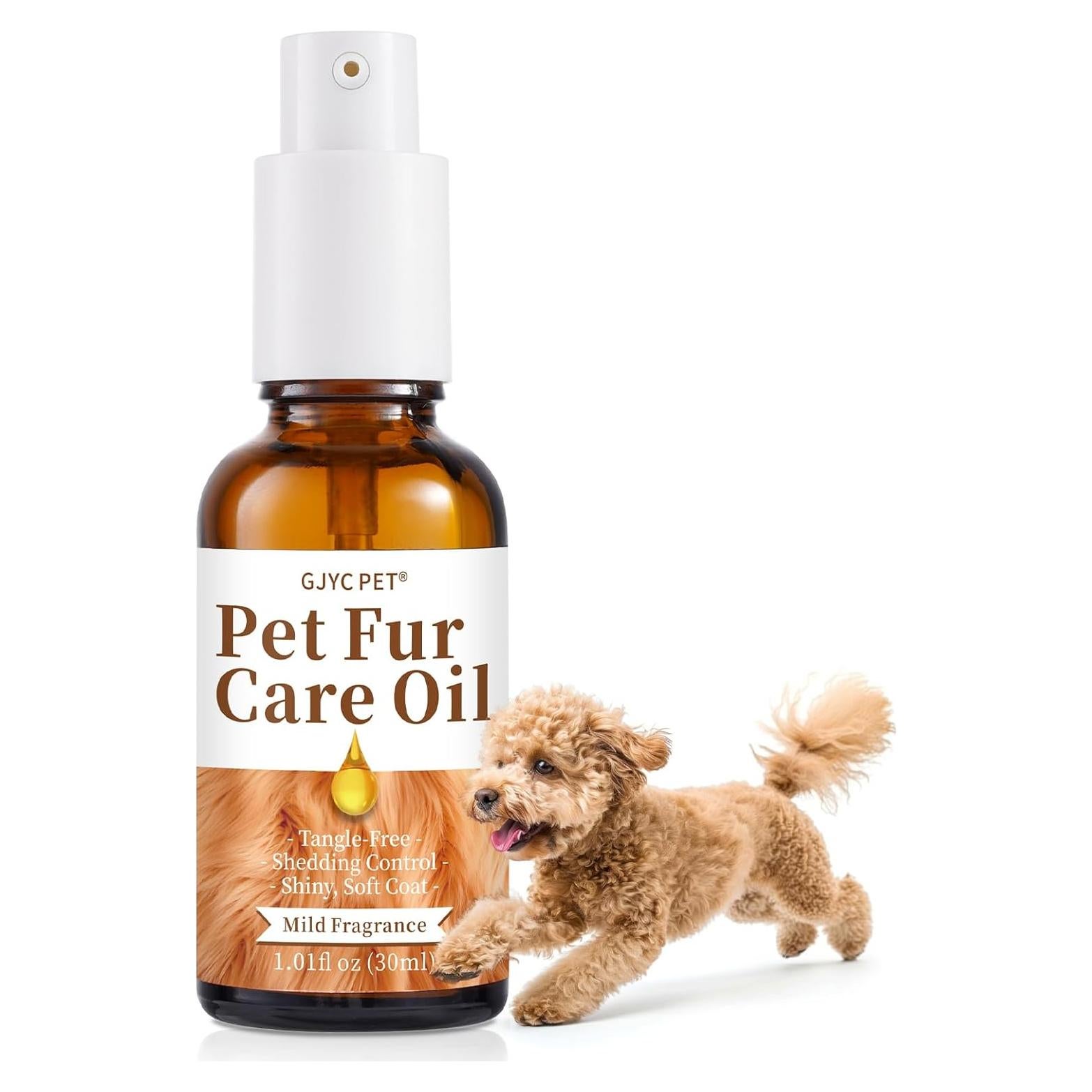 Aceite para Cuidado de Pelaje GJYC PET 30 ml - Desenredante y Brillo