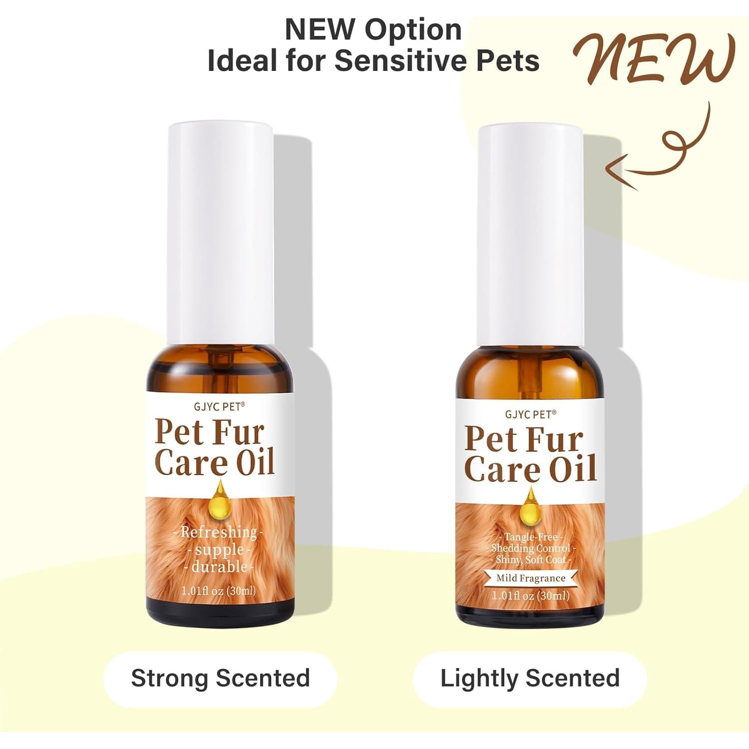 Aceite para Cuidado de Pelaje GJYC PET 30 ml - Desenredante y Brillo