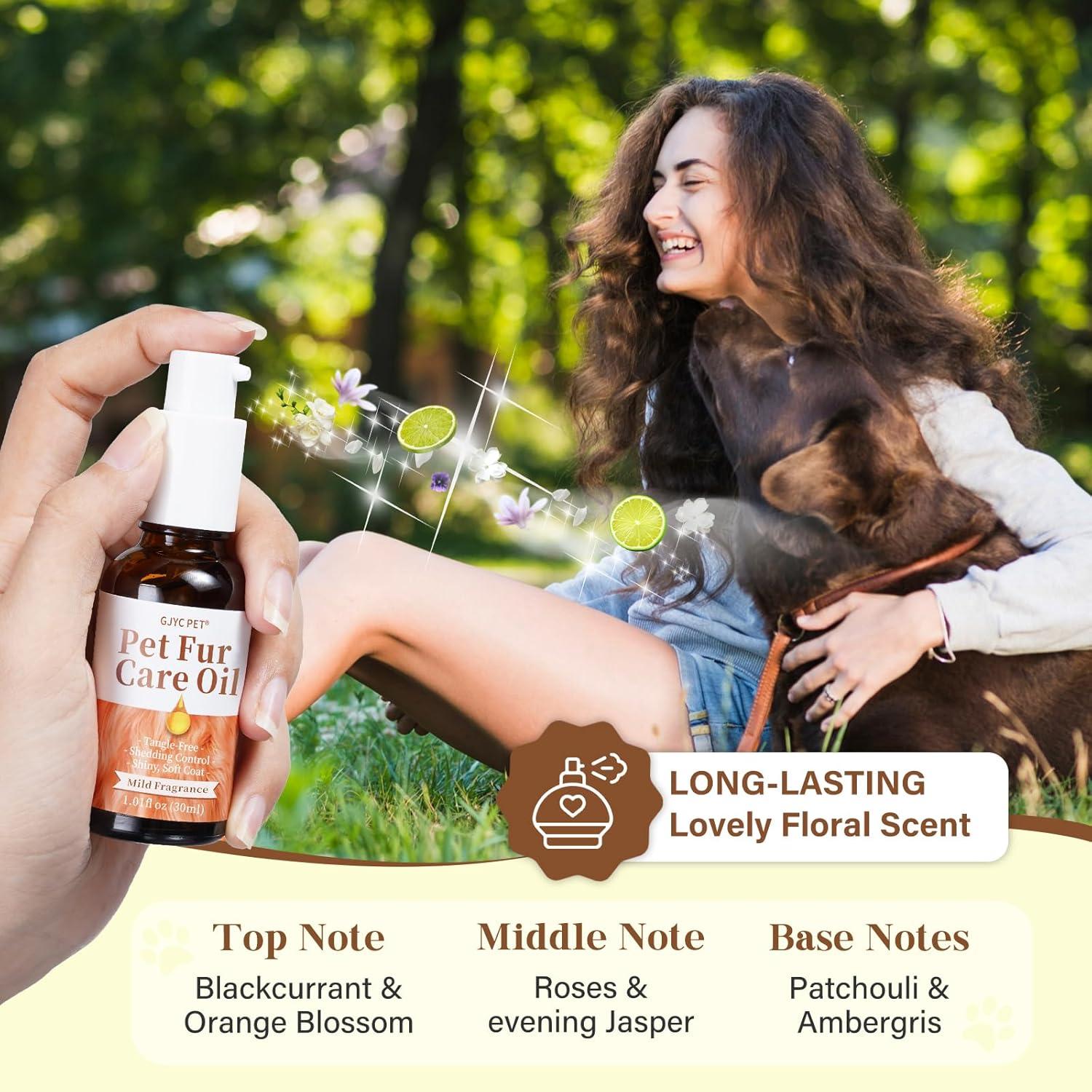 Aceite para Cuidado de Pelaje GJYC PET 30 ml - Desenredante y Brillo