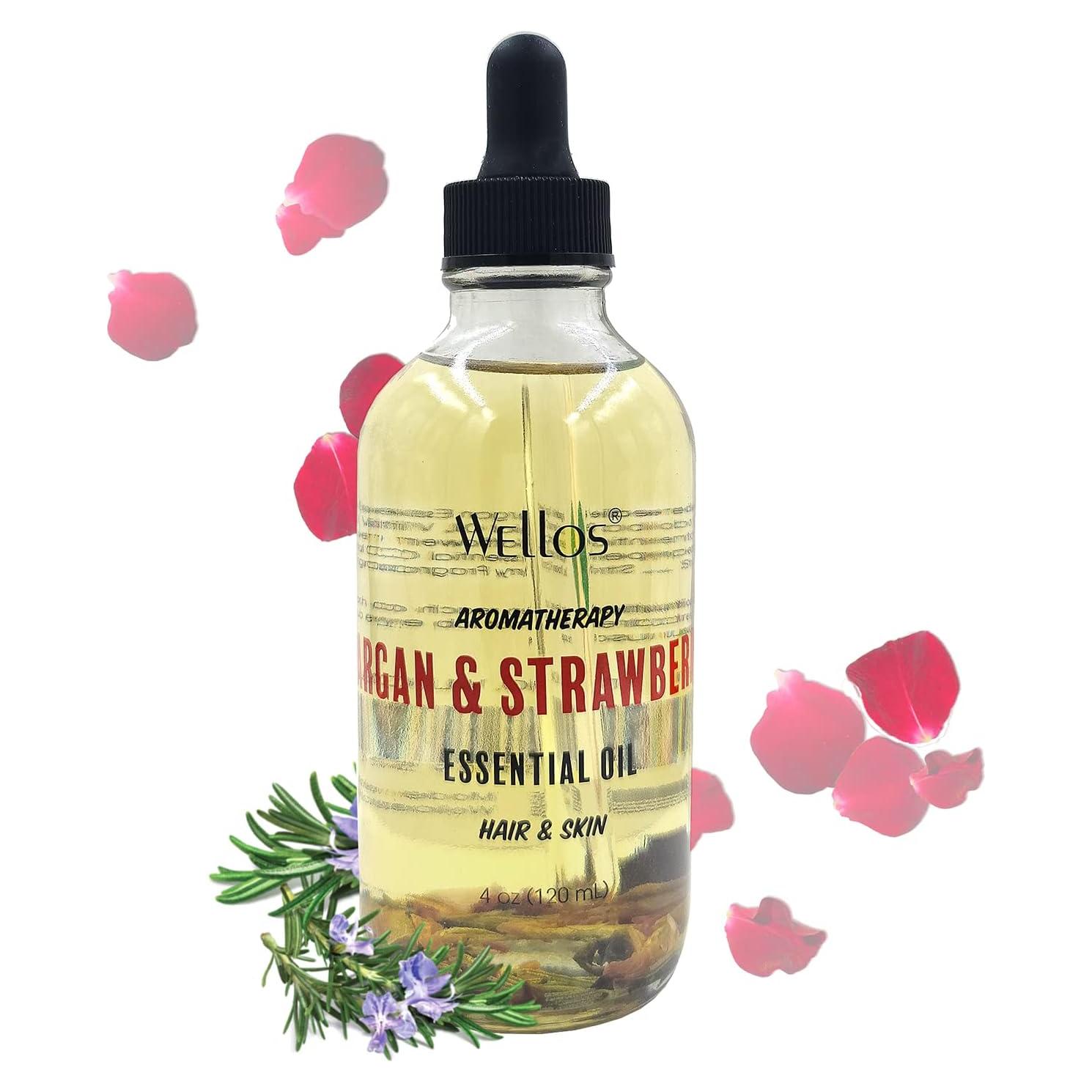 Aceite Esencial de Argán y Fresa Wellos 120ml - Aromaterapia