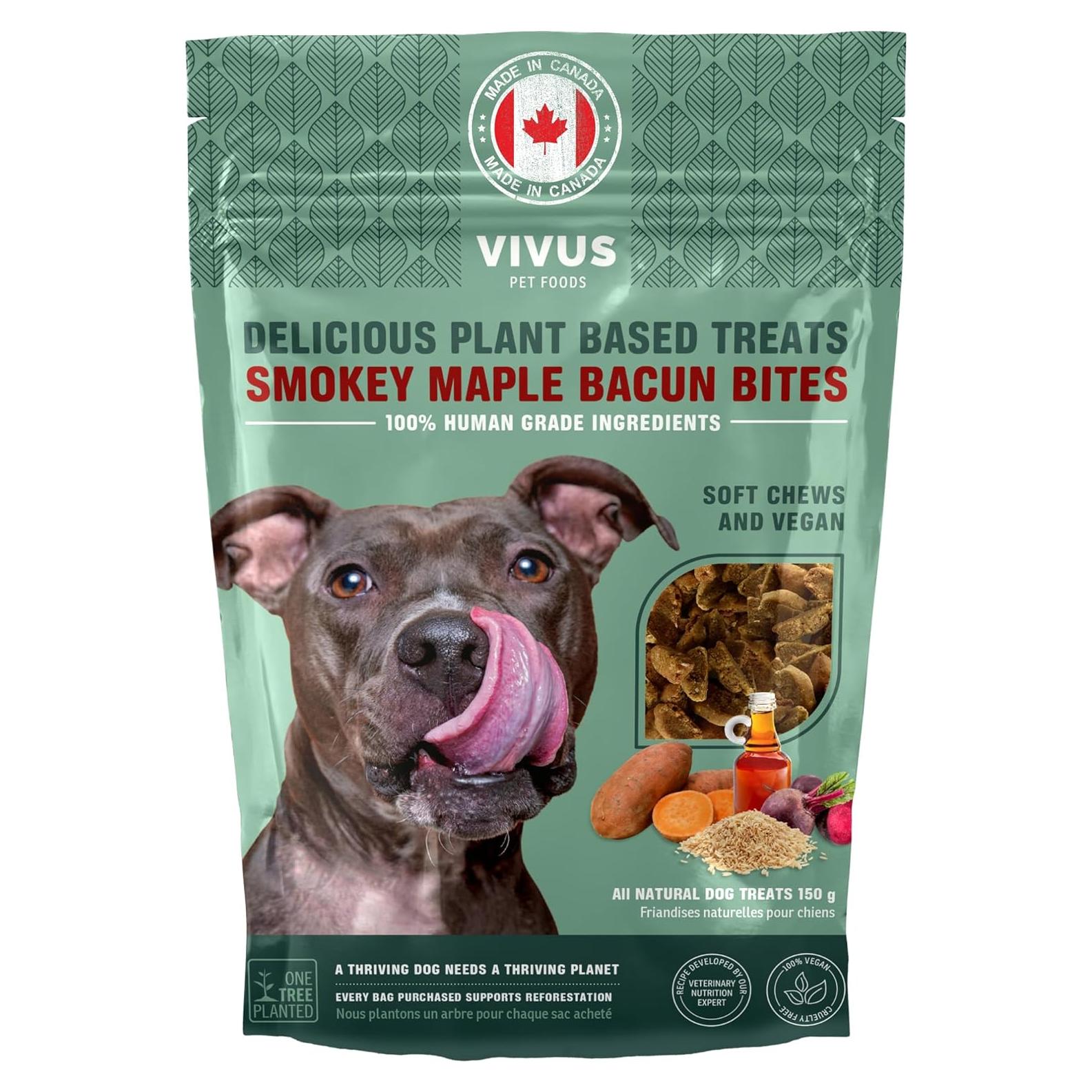 Galletas Veganas para Perros Vivus 150g - Bocados de Bacun Ahumado