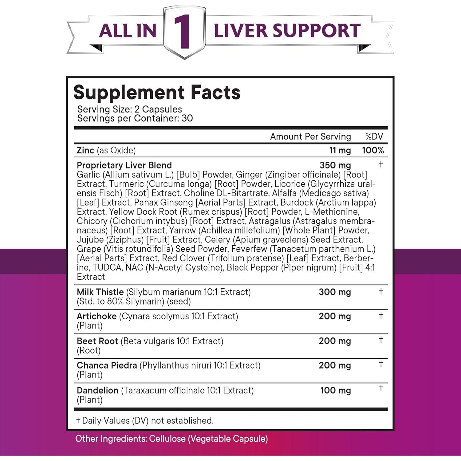 Suplemento Hepático Nueva Edad 60 Cápsulas Cardo Mariano