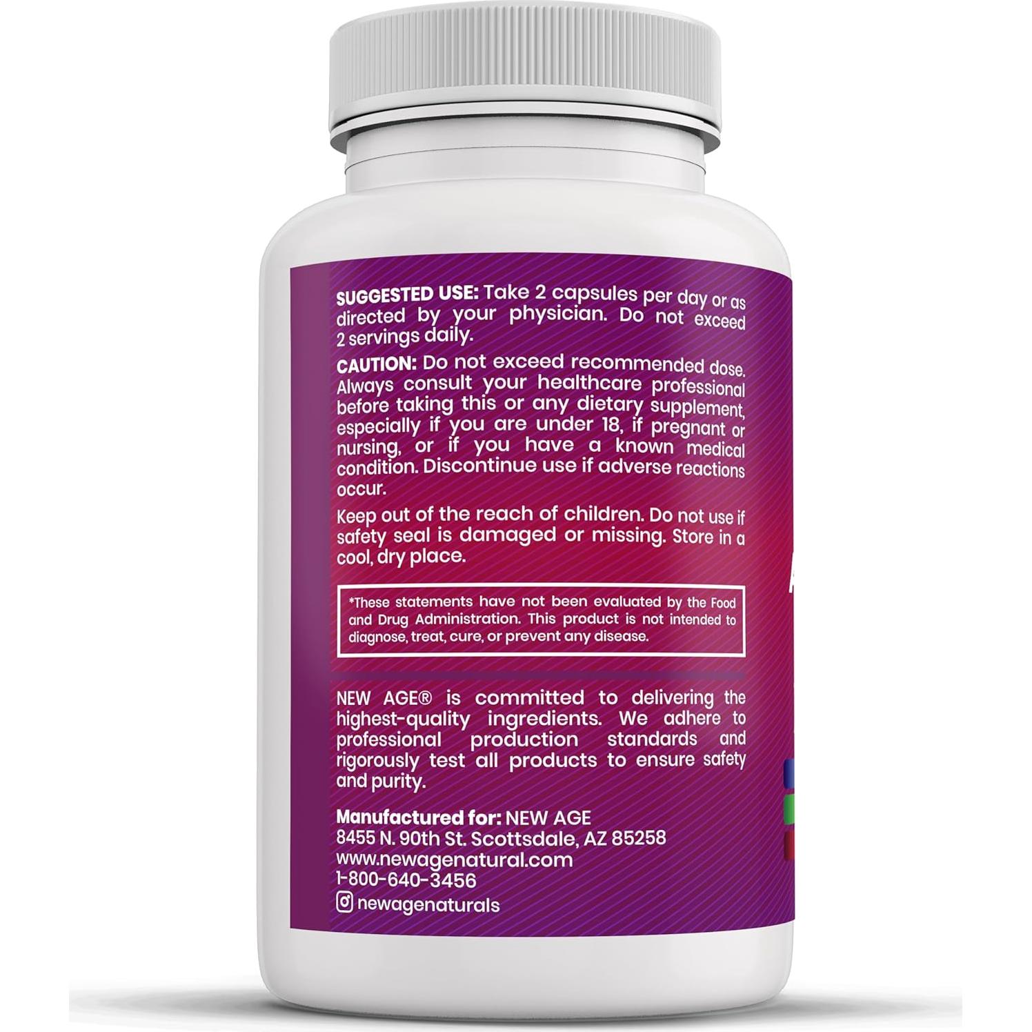 Suplemento Hepático Nueva Edad 60 Cápsulas Cardo Mariano