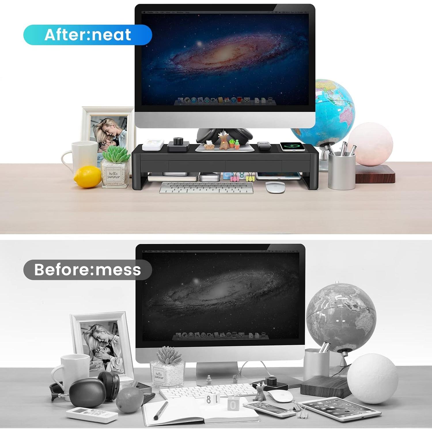 Soporte para Monitor Meatanty 3 en 1 con Cargador USB