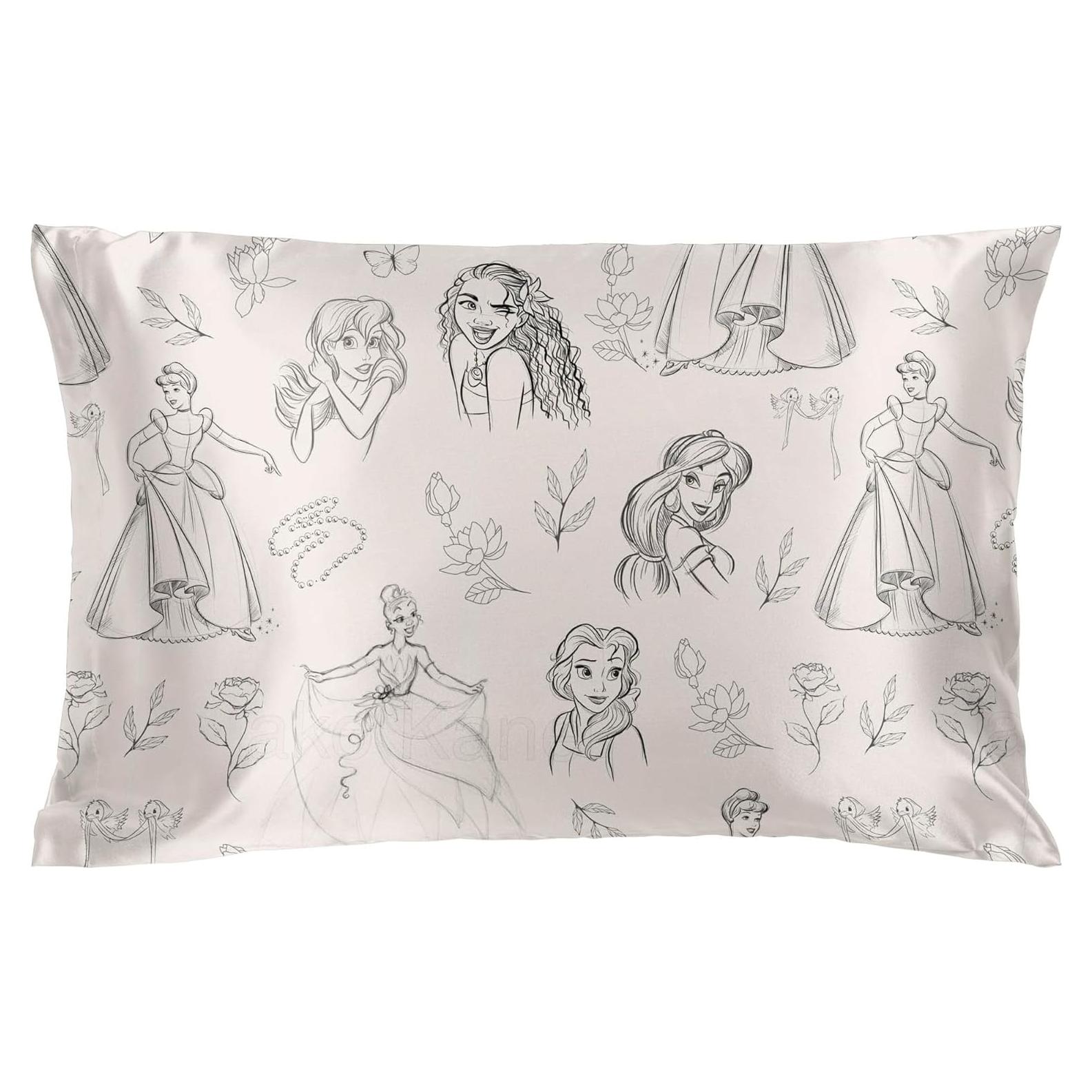 Funda de Almohada de Satén Jay Franco Princesa Disney 50.8x76.2 cm