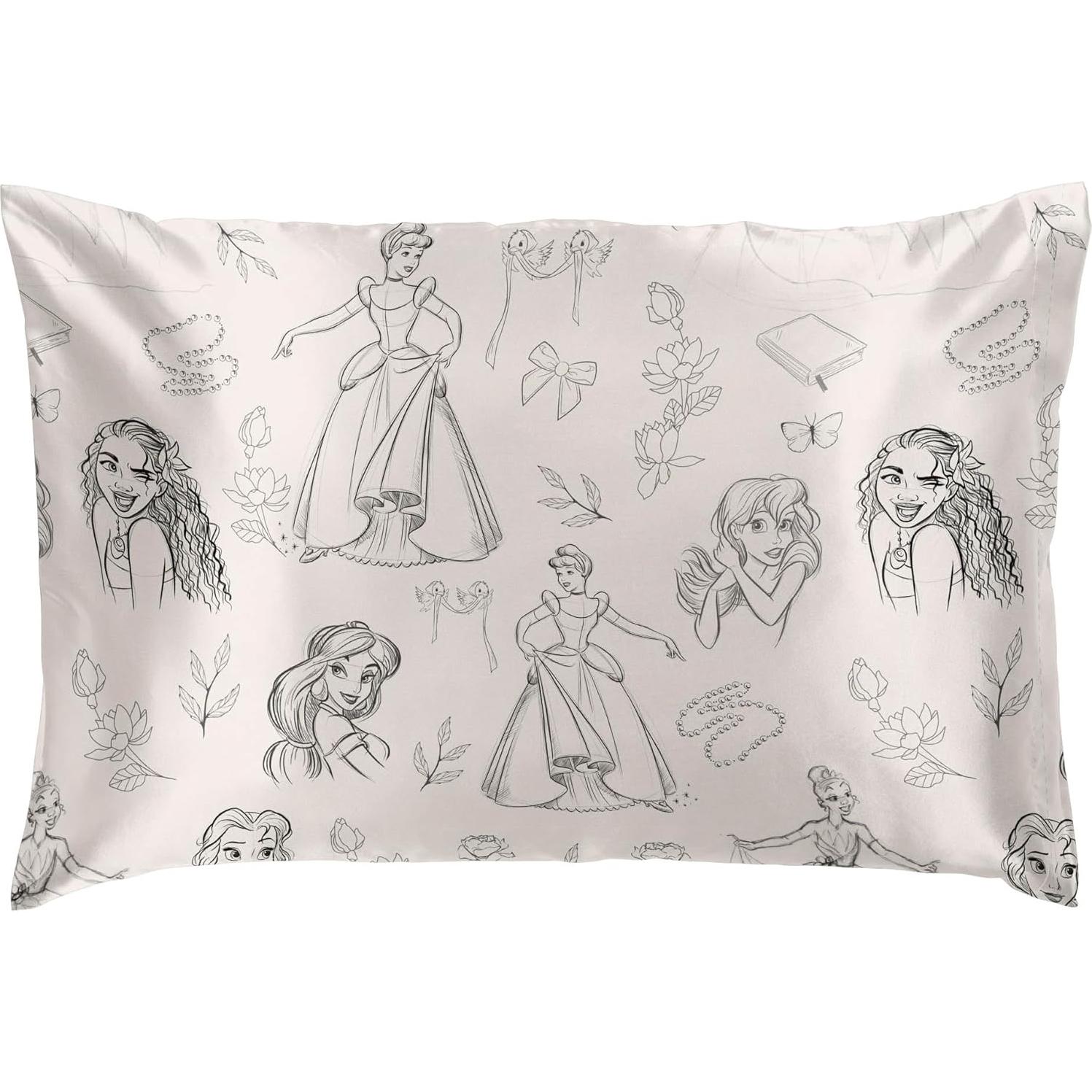 Funda de Almohada de Satén Jay Franco Princesa Disney 50.8x76.2 cm