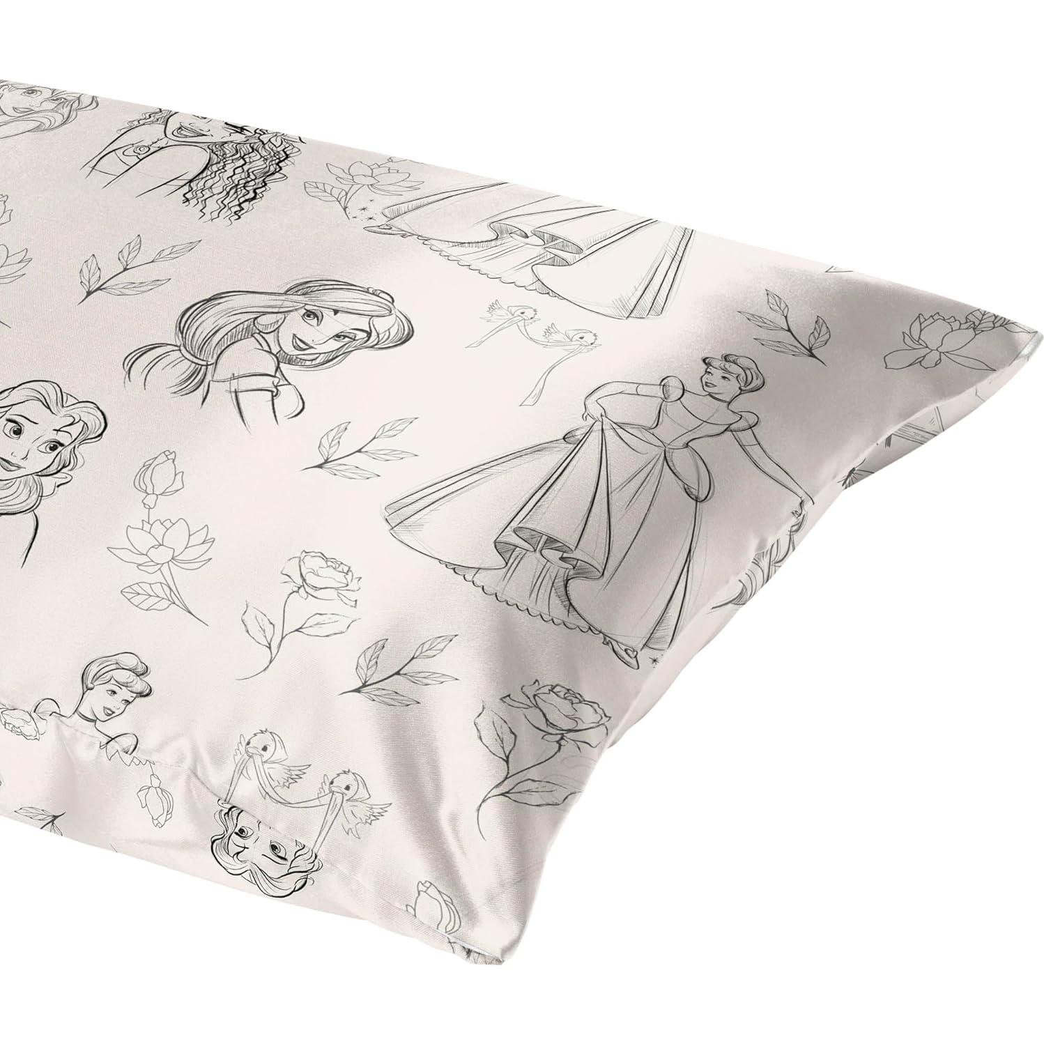 Funda de Almohada de Satén Jay Franco Princesa Disney 50.8x76.2 cm