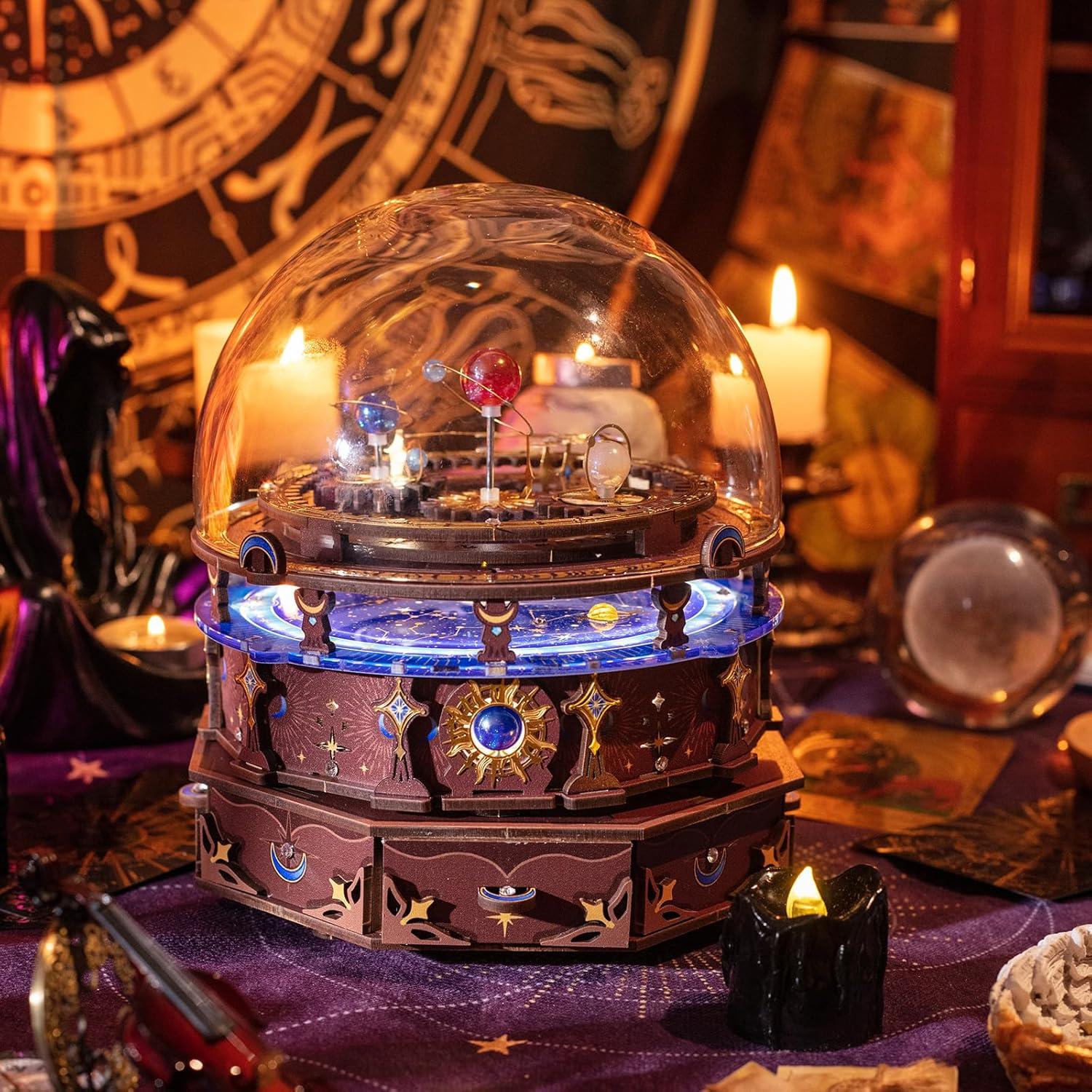 Rompecabezas 3D de Madera MU Planisferio Iluminado 20.5cm