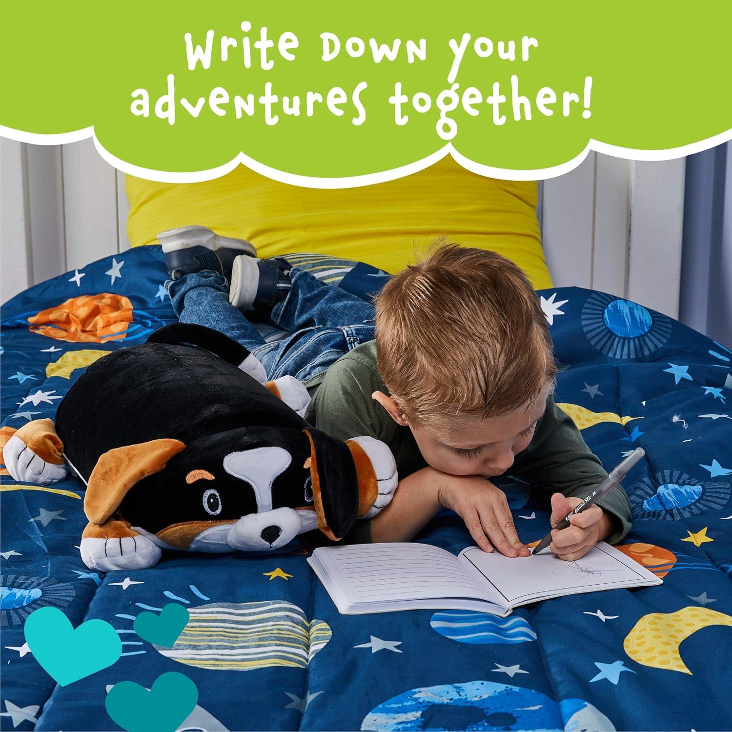 Almohada de Espuma de Memoria Bernie el Perro 15" con Diario