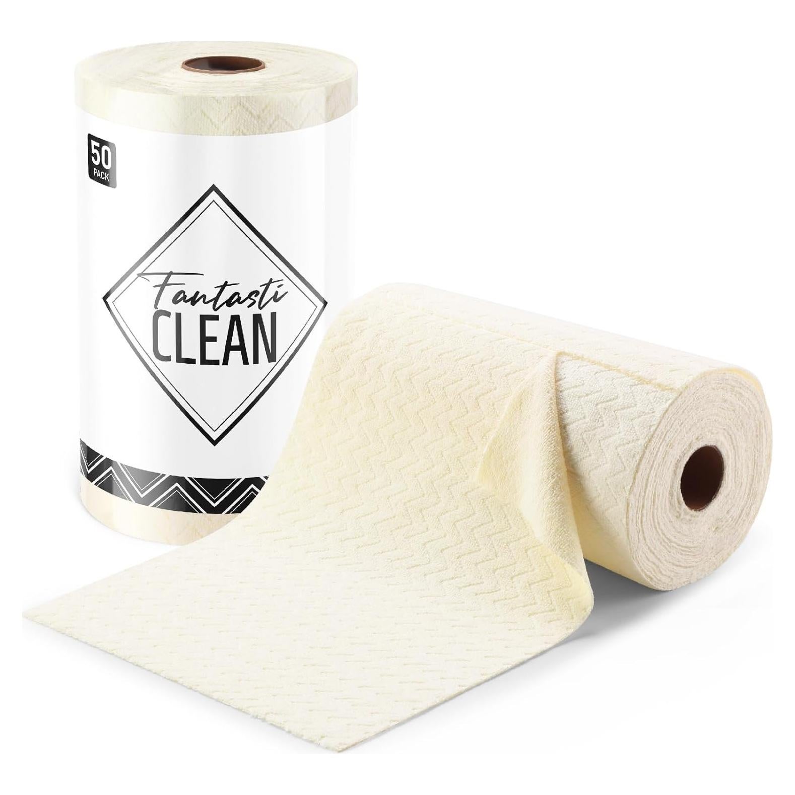 Rollo de Paños de Microfibra FantastiCLEAN 50 Hojas 40.64x30.48cm