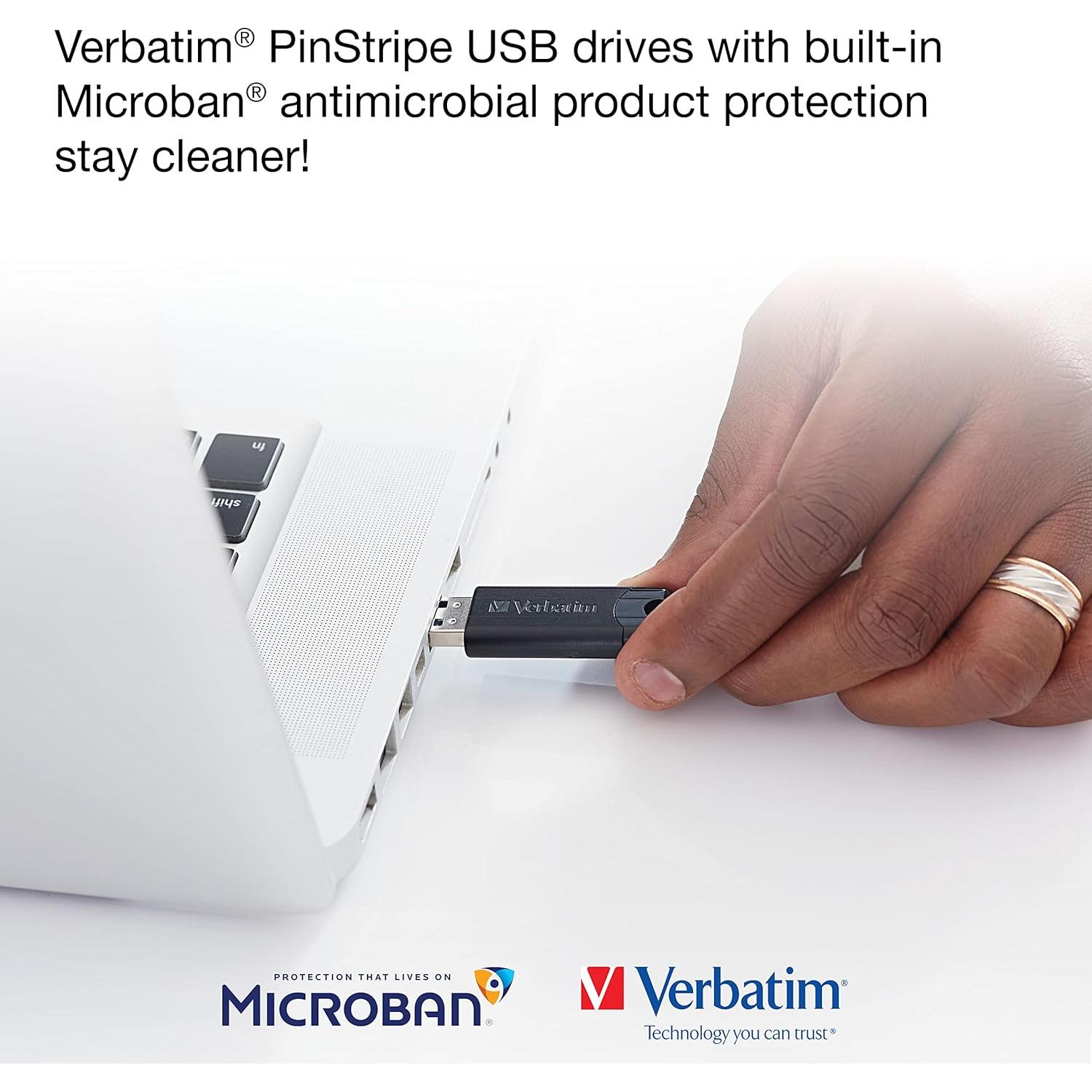 Pendrive Verbatim 32GB USB 3.2 Gen 1 Retráctil Negro