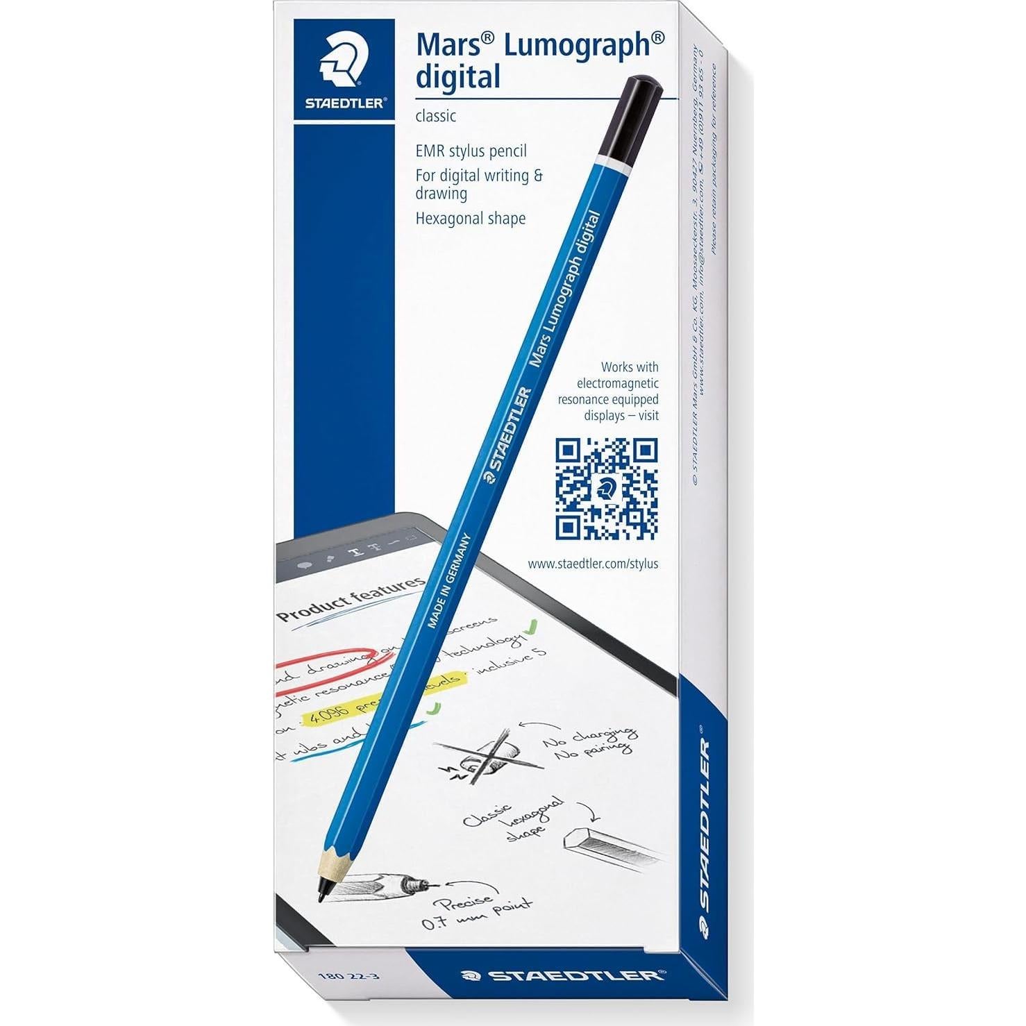 Lápiz Digital STAEDTLER Lumograph Classic EMR 0.7mm Azul