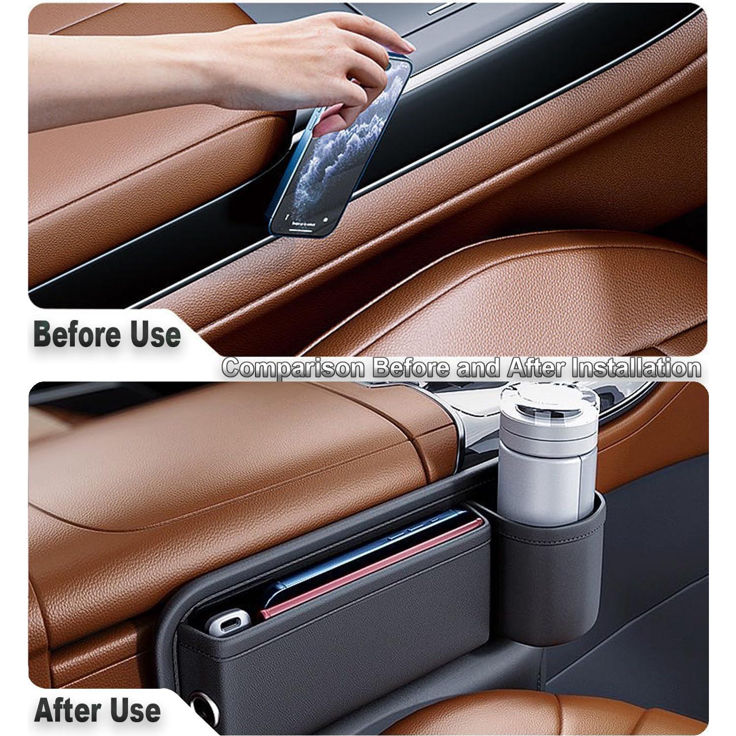 Organizador de Espacio entre Asientos Rainyanunite - Marrón