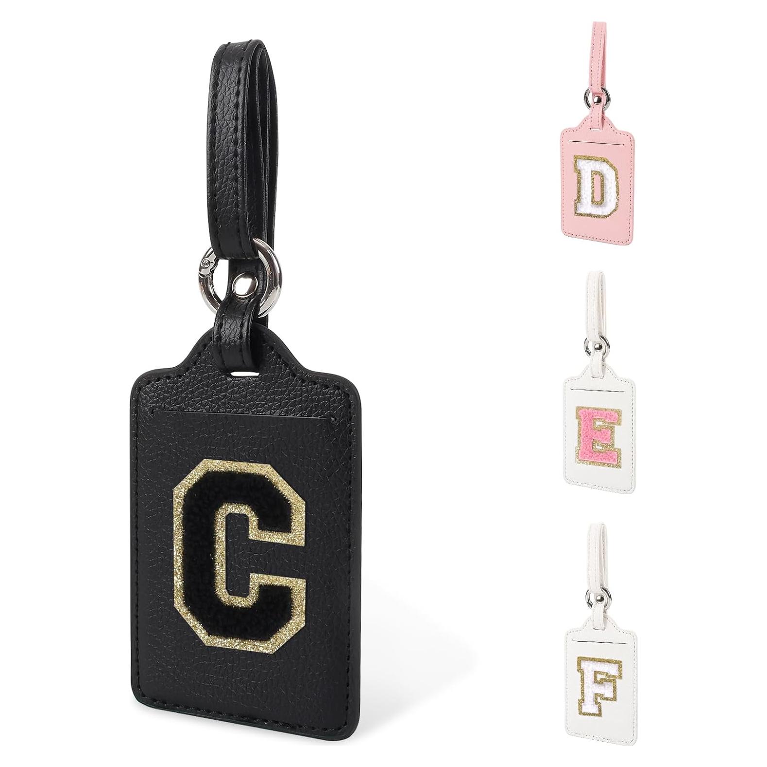 Etiqueta de Equipaje Inicial C Izuzta de Cuero PU con Privacidad