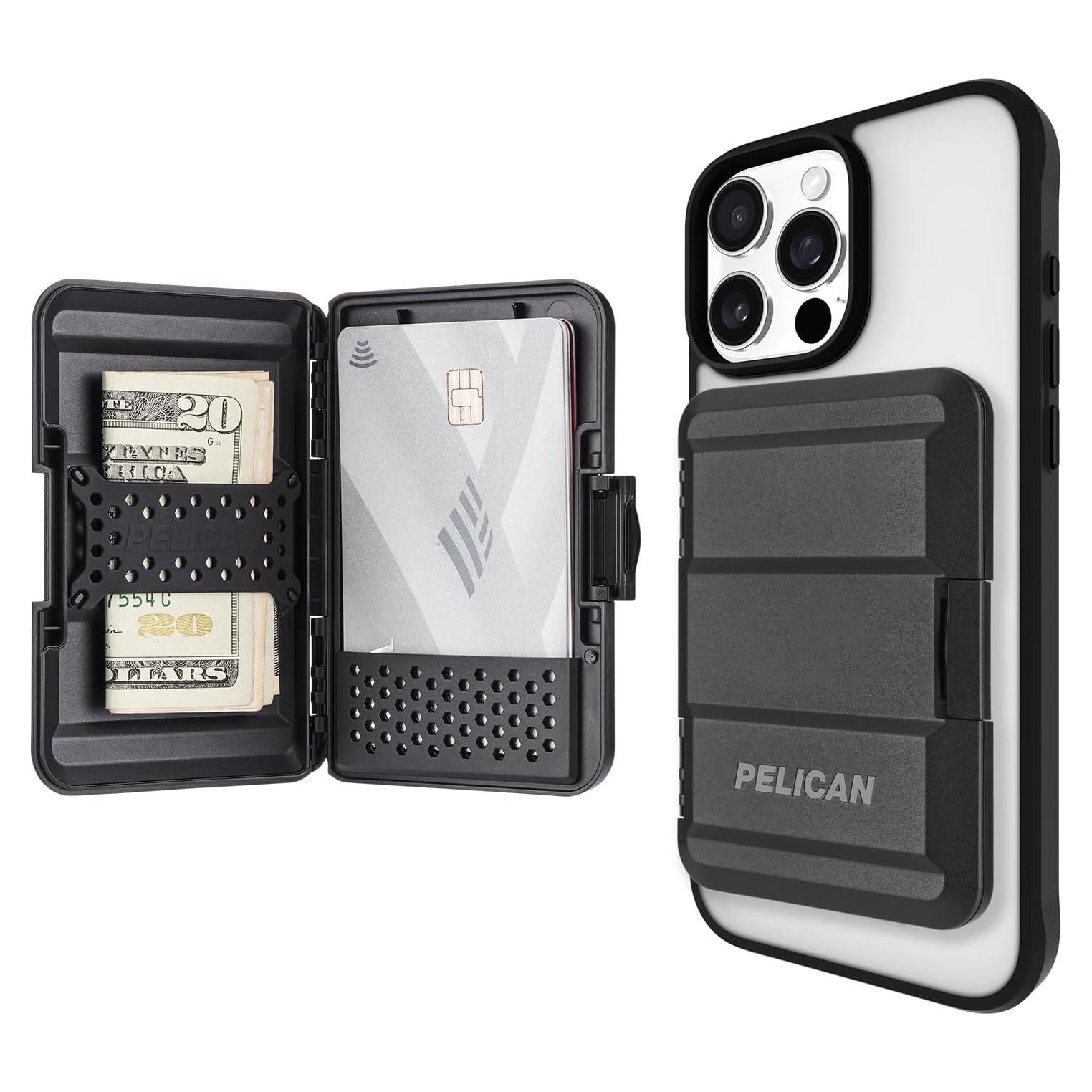 Billetera MagSafe Pelican para iPhone 16/15/14/13/12 - Negro