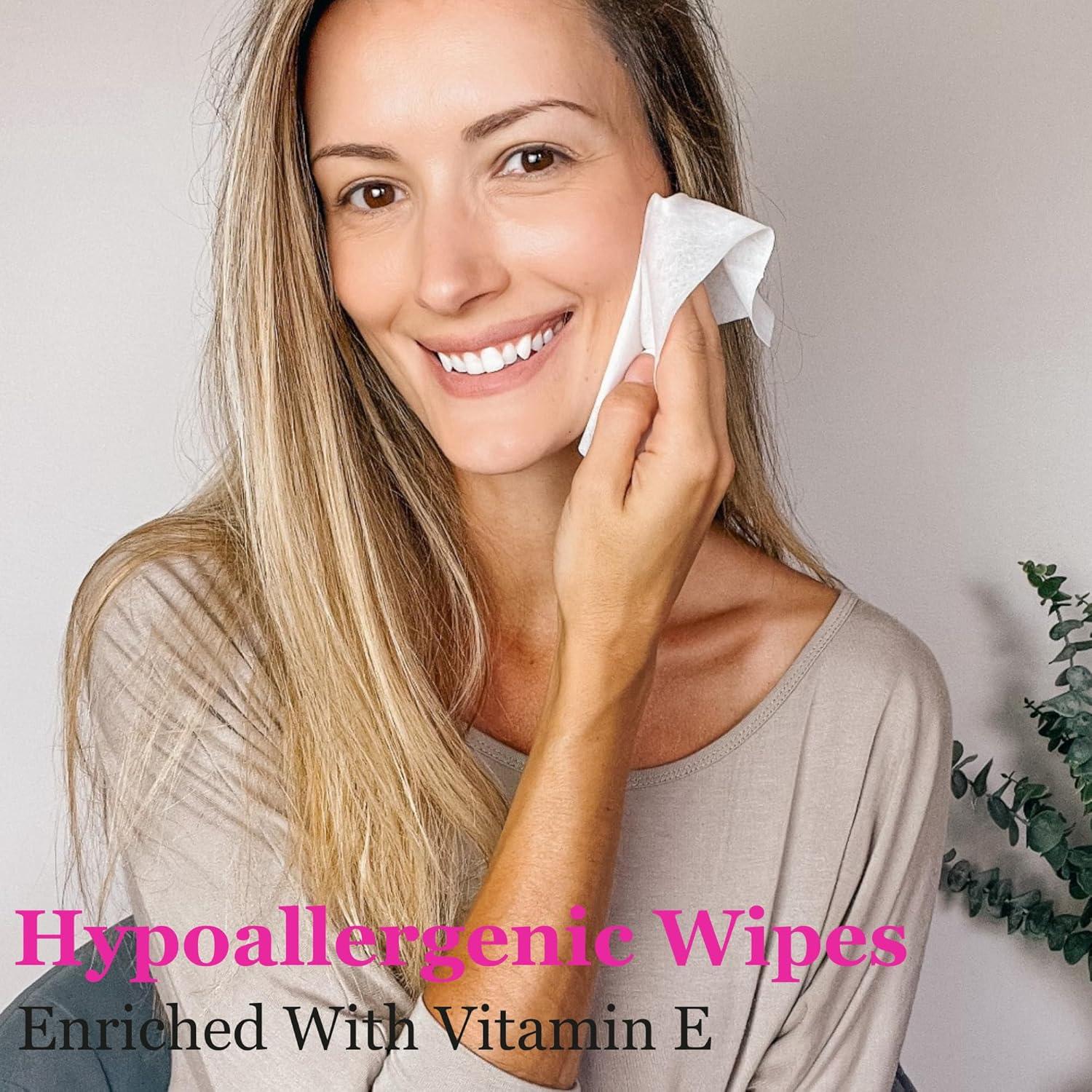 Toallitas Desmaquillantes Hipoalergénicas Mivida 60 Unidades