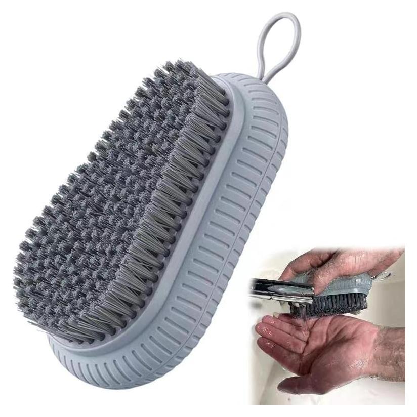 Cepillo de Uñas VWMYQ Gris Dureza Pesada Cerdas Rígidas