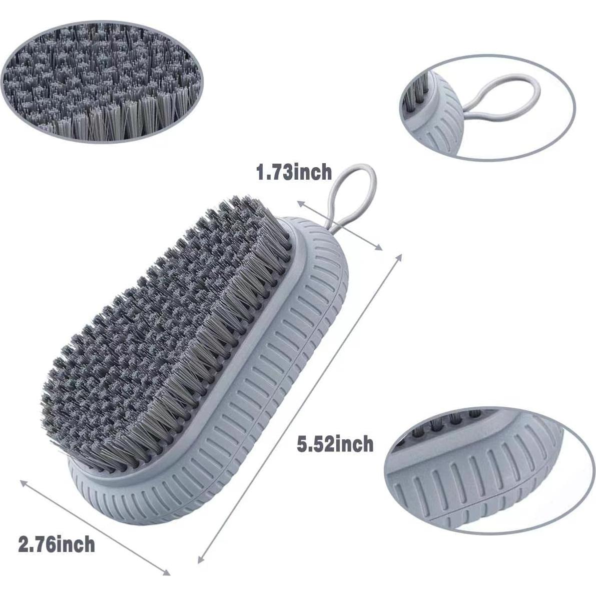 Cepillo de Uñas VWMYQ Gris Dureza Pesada Cerdas Rígidas