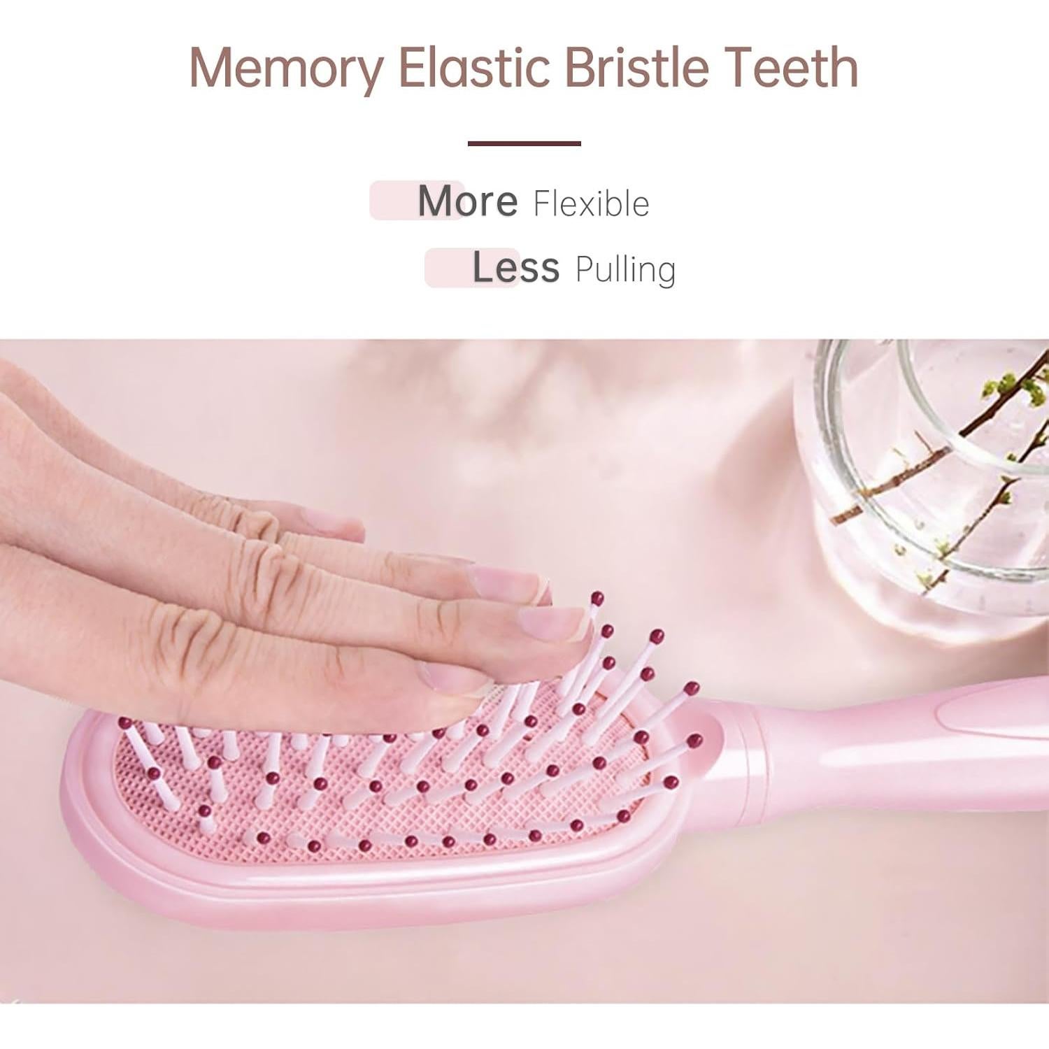 Mini Cepillo Desenredante Rosa para Niñas - Arthaxi