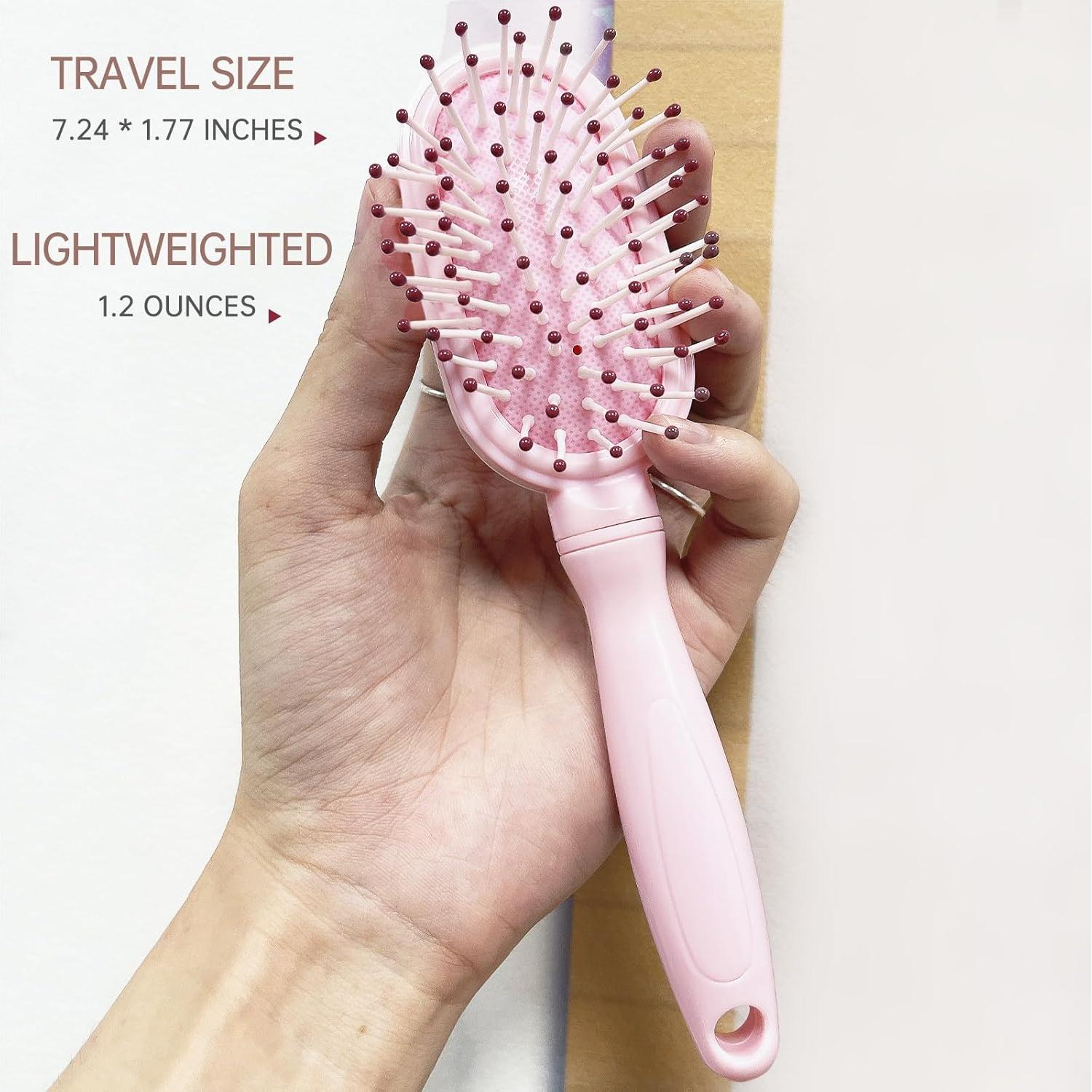 Mini Cepillo Desenredante Rosa para Niñas - Arthaxi