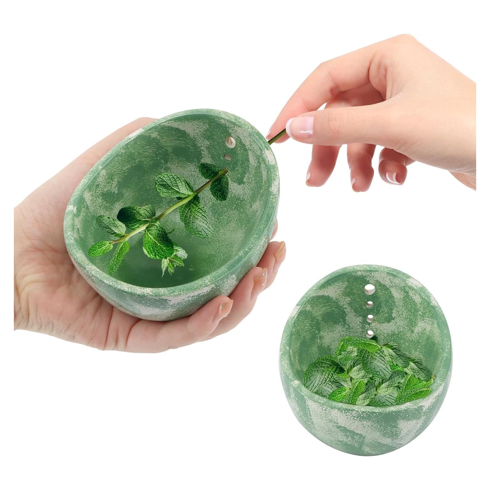 Deshojador de Hierbas de Cerámica Velarionna Verde 10cm