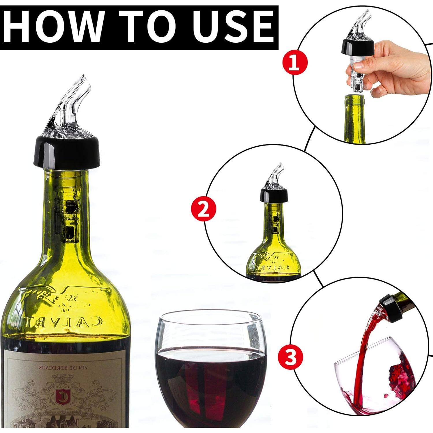 Pack de 12 vertedores automáticos LINALL 30 mL para licor