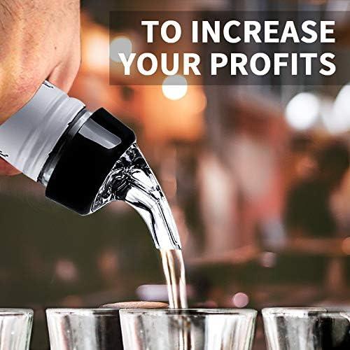 Pack de 12 vertedores automáticos LINALL 30 mL para licor