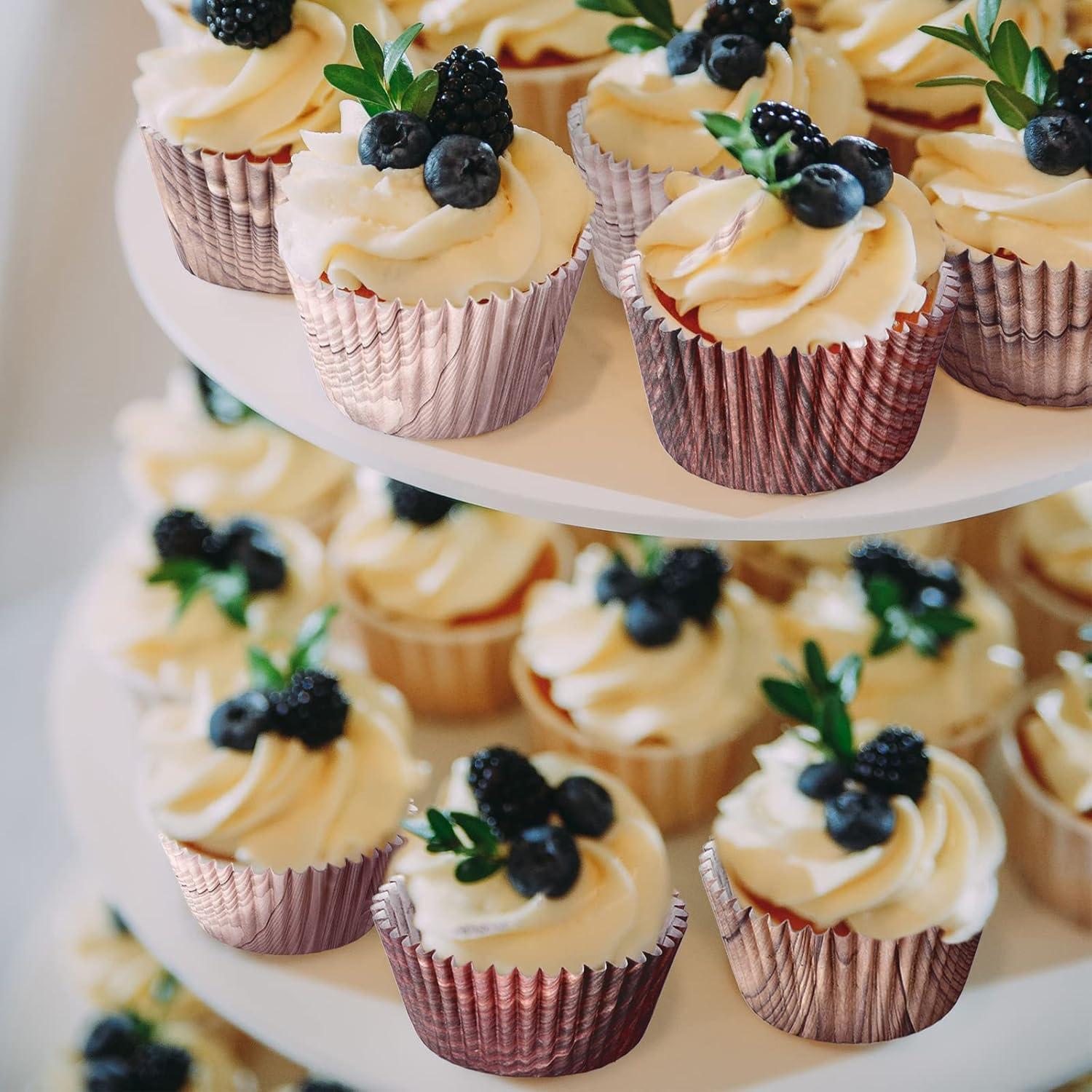 300 Forros para Cupcakes CHENGU Tema Bosque 11 cm Papel