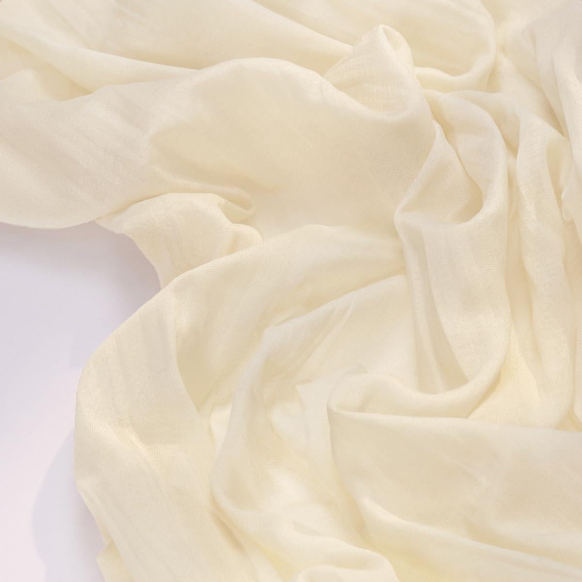 Corredor de Mesa de Gasa Beige Socomi 3.05m para Bodas y Fiestas