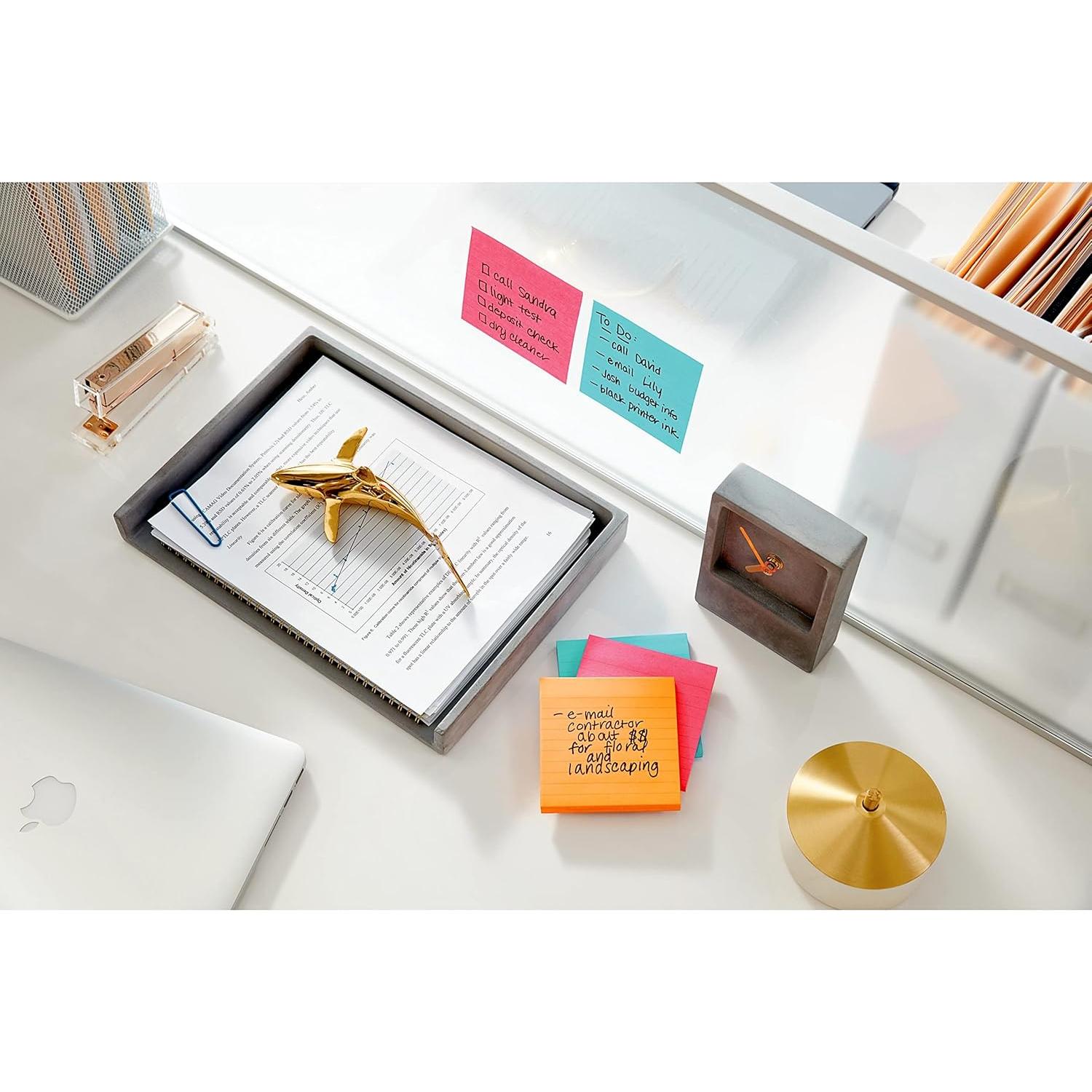 Notas Post-it Súper Adhesivas Neones Supernova 10.16 cm - 6 Blocs