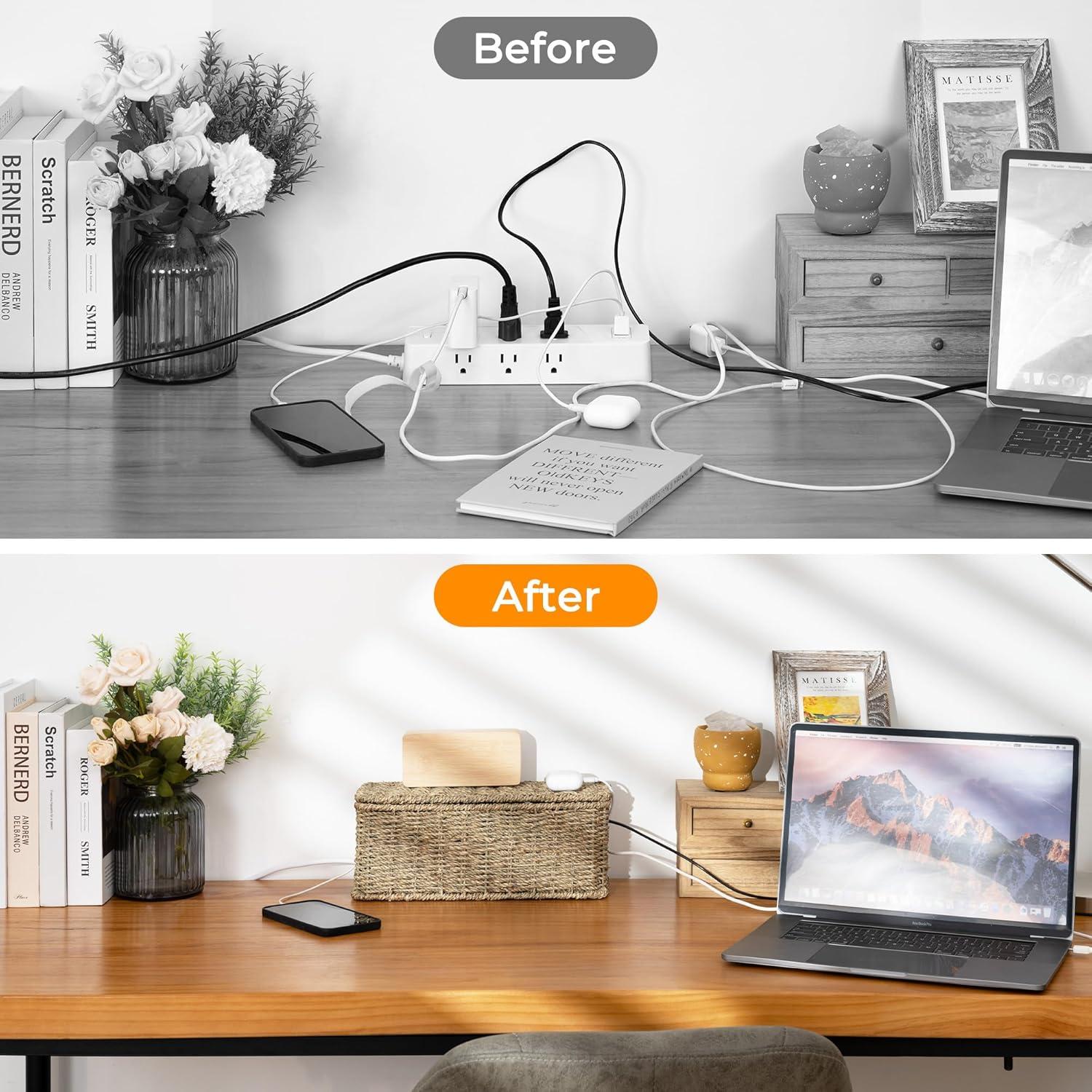 Caja de Gestión de Cables StorageWorks 31.75x12.7cm Natural