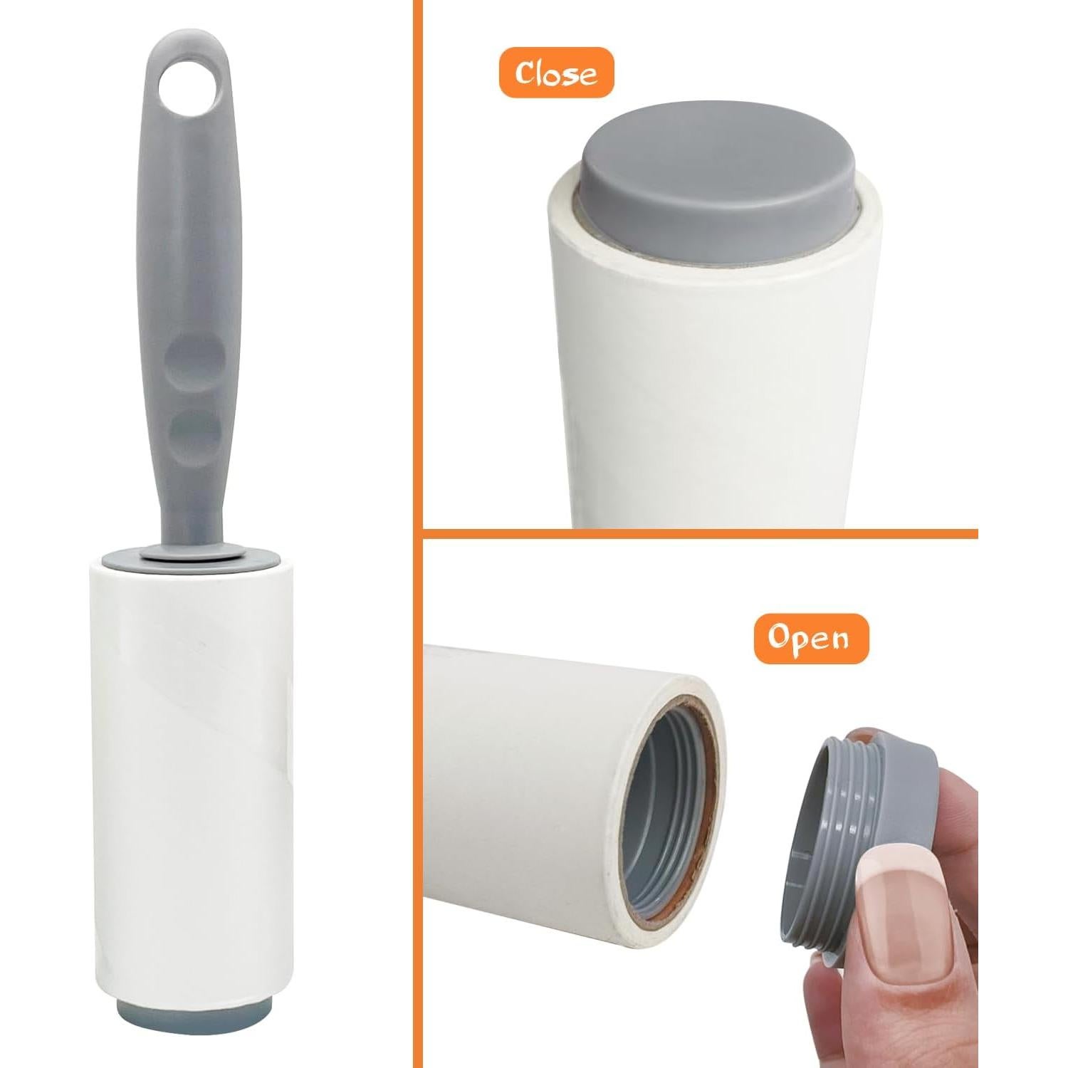 Rodillo de Pelusa 2 en 1 MyGiftHub con Compartimento Secreto Negro