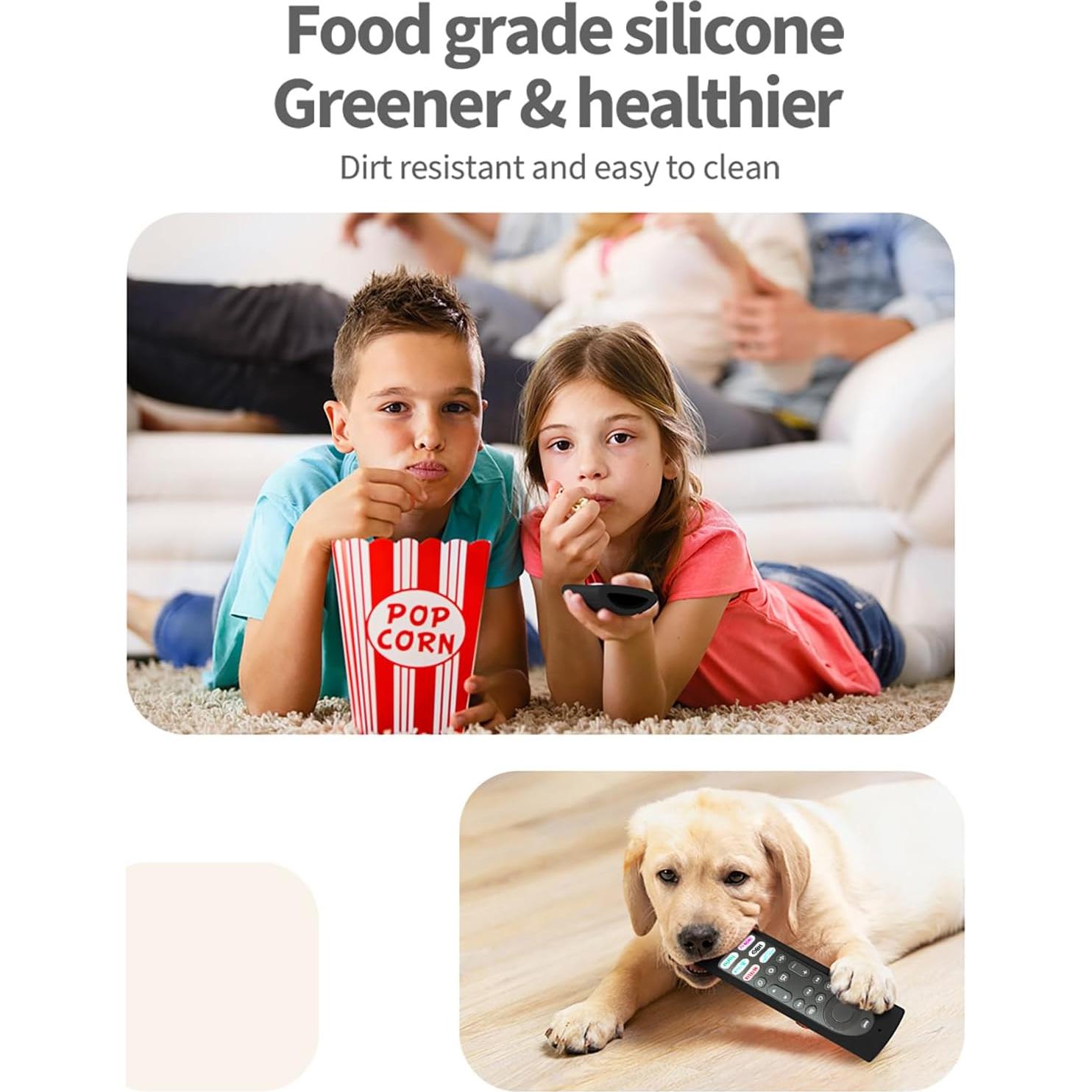 Funda de Silicona Antideslizante para Control Remoto Fire TV Stick 4K Max - DUOLAXMENG