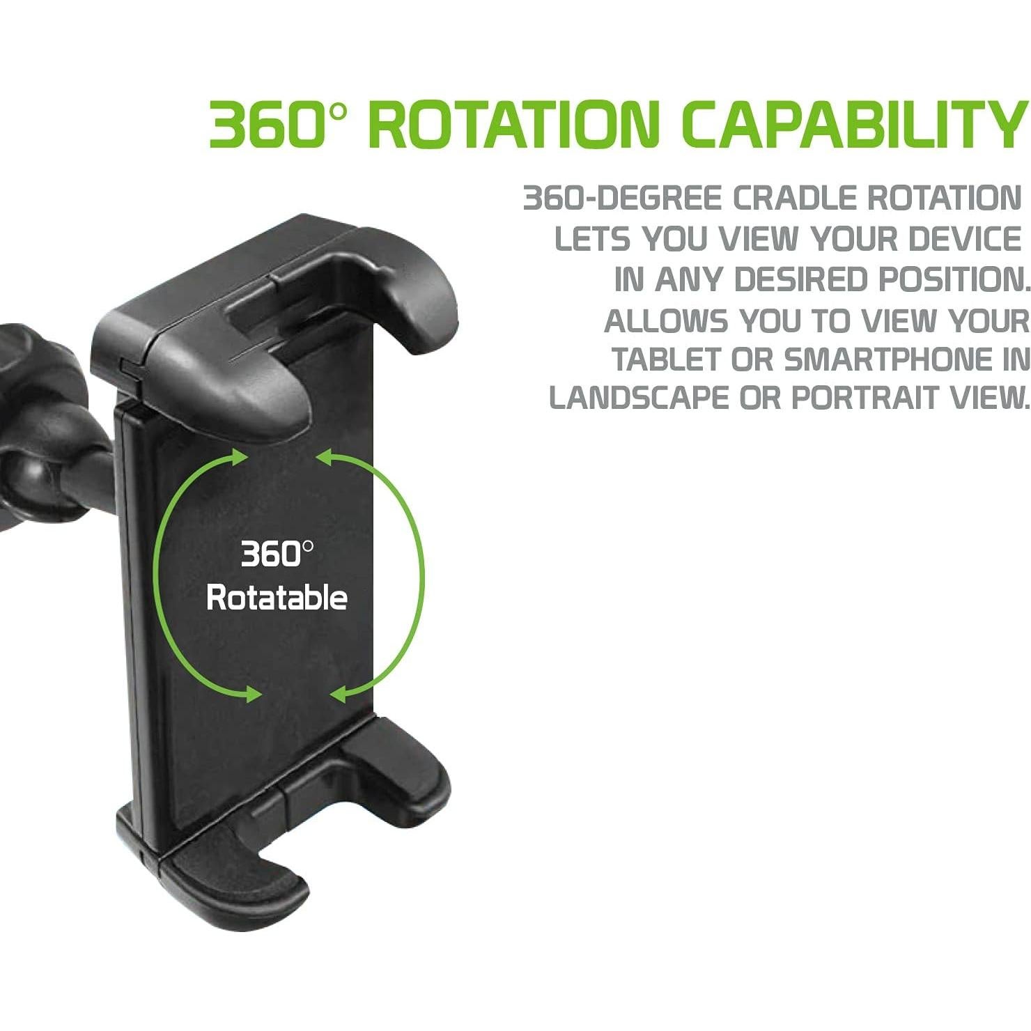 Soporte para Teléfono y Tablet Cellet PH360 Ajustable 10" Negro