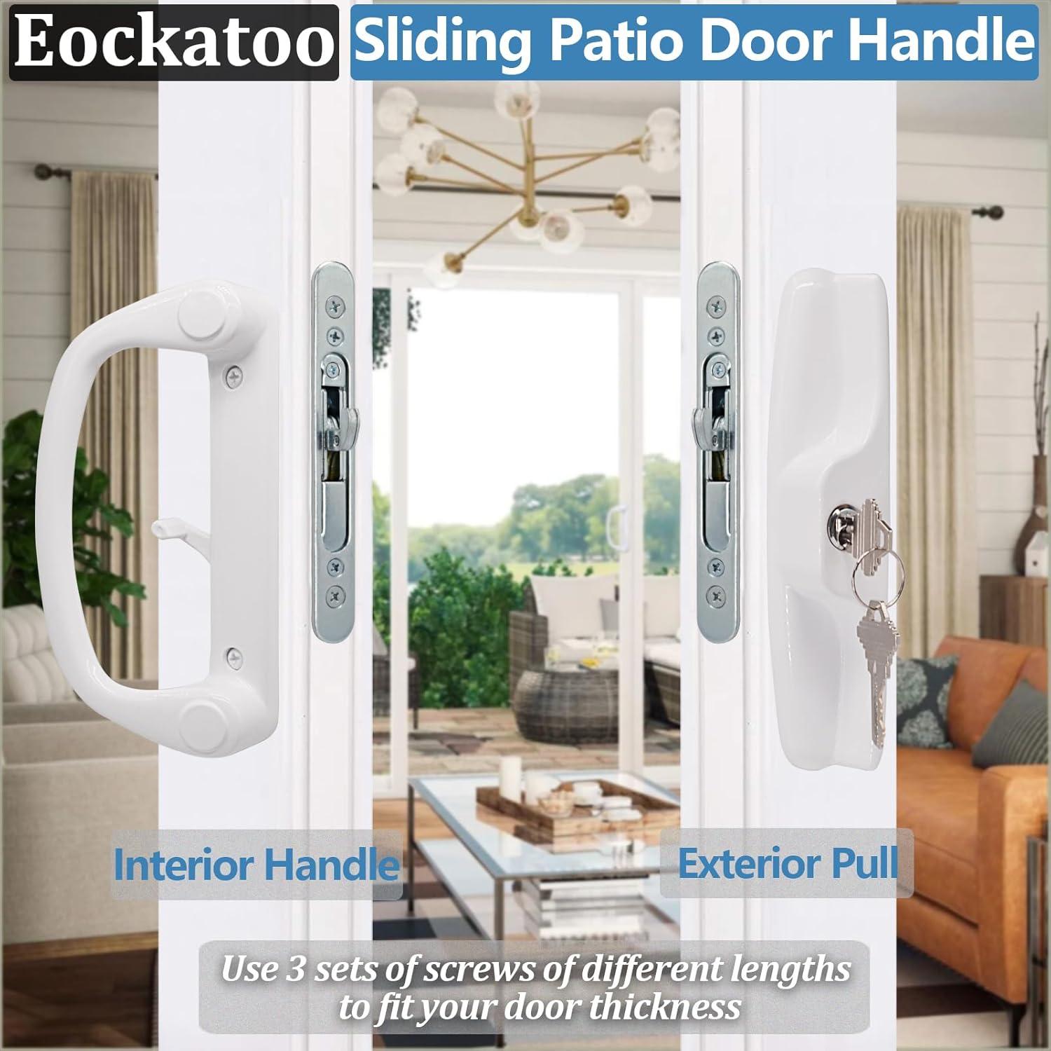 Juego de Manija de Puerta Deslizante Eockatoo con Cerradura