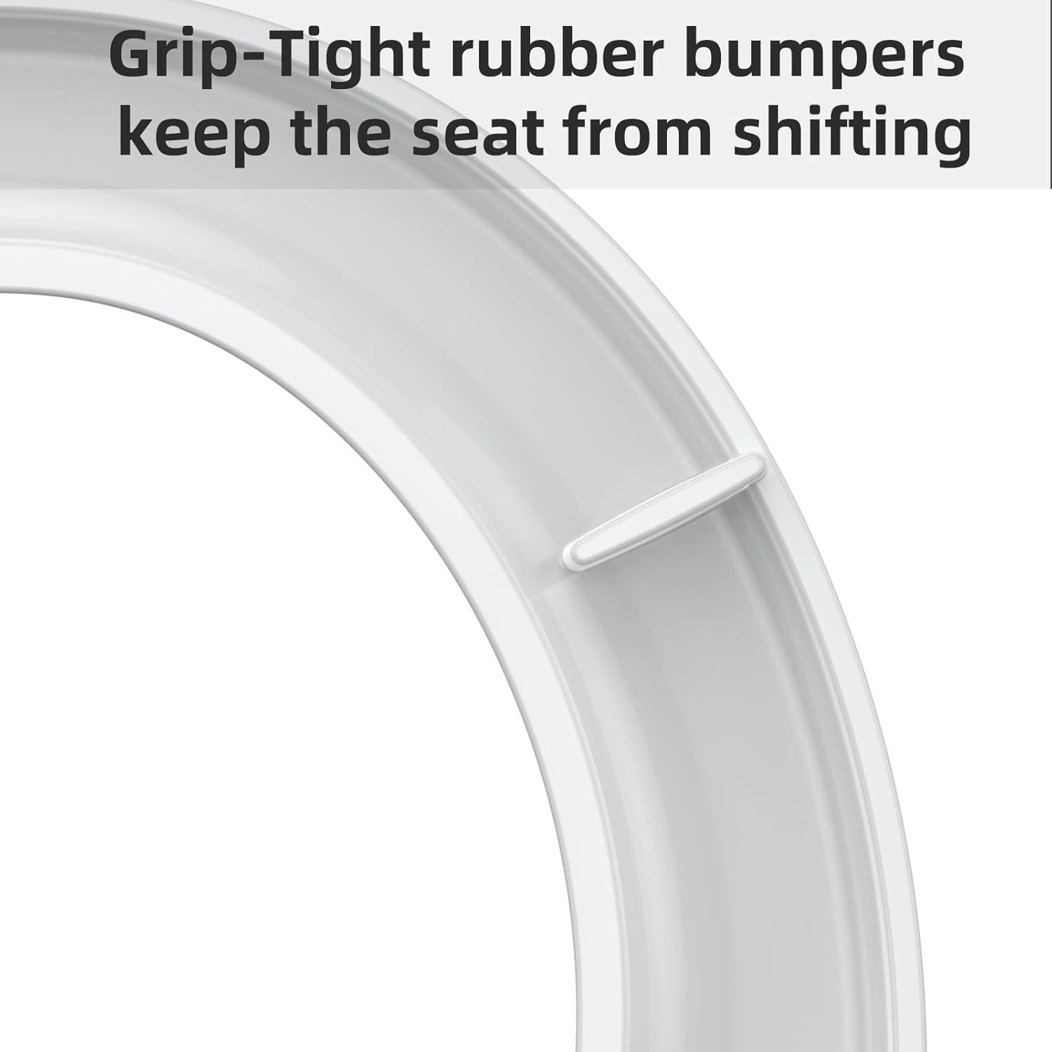 Asiento de Inodoro Redondo Homfan Blanco Liberación Rápida