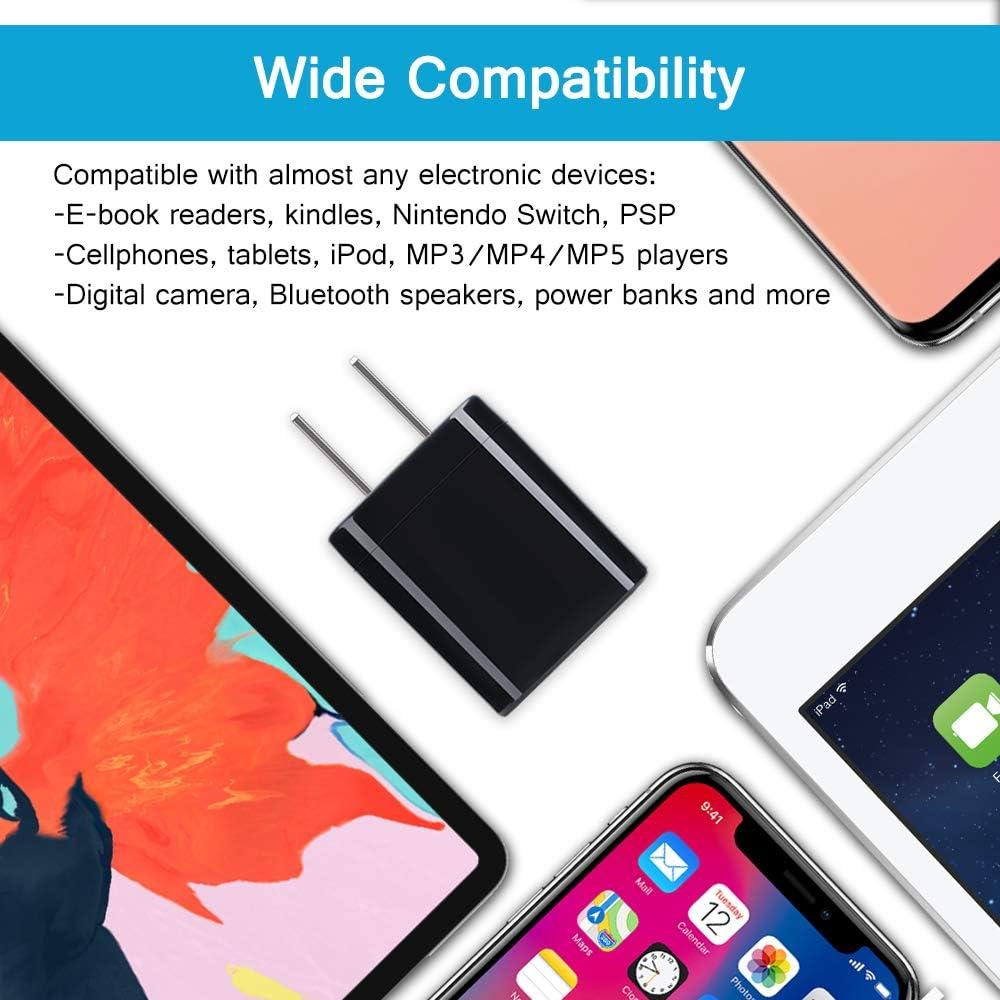 Cargador de Pared USB HopePow 1A 5V - 3 Paquete Negro