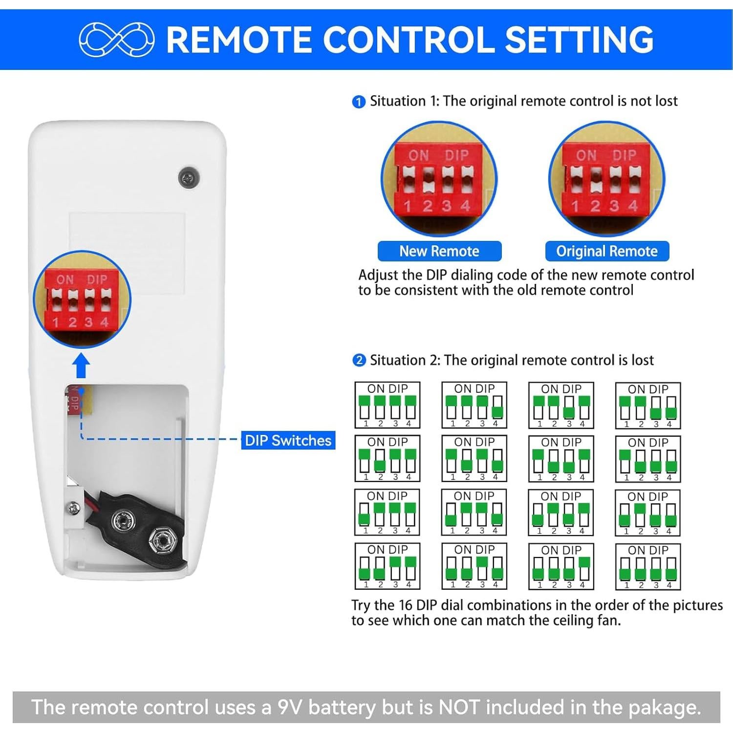 Control Remoto FAN-53T para Ventilador de Techo Breeze Bay