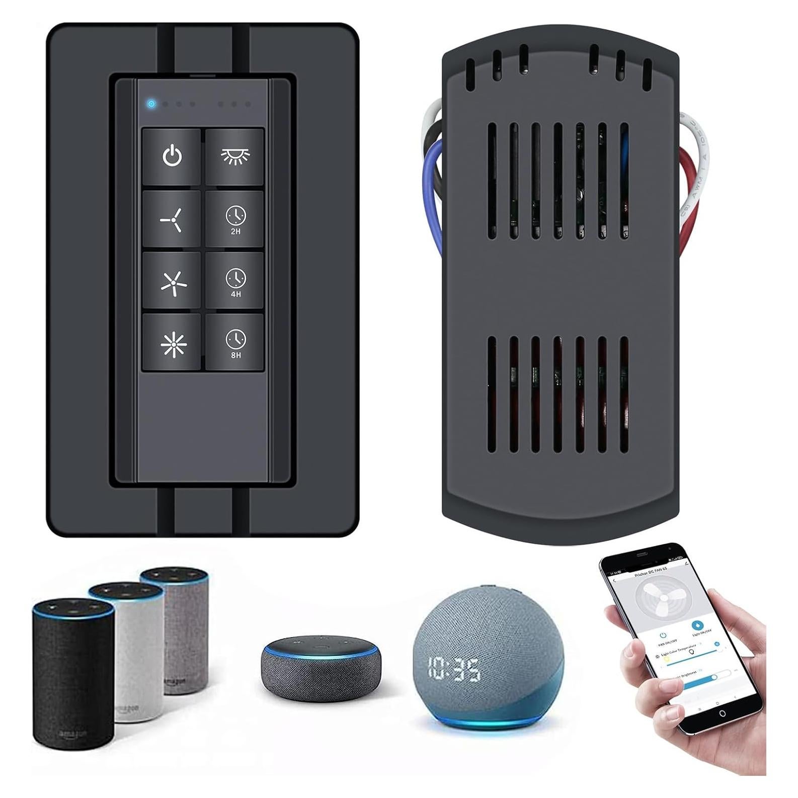 Kit Control Remoto Ventilador Techo COREBAY WiFi 3 Velocidades