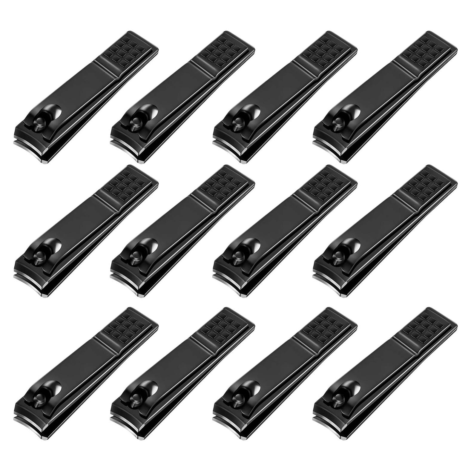 Juego de Cortauñas Yaomiao 12 Piezas Acero Inoxidable Negro